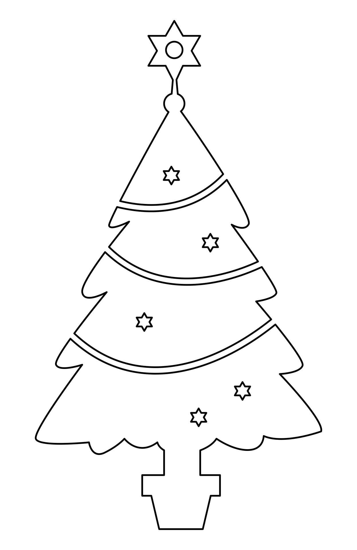 Christmas Tree Stencil Printable