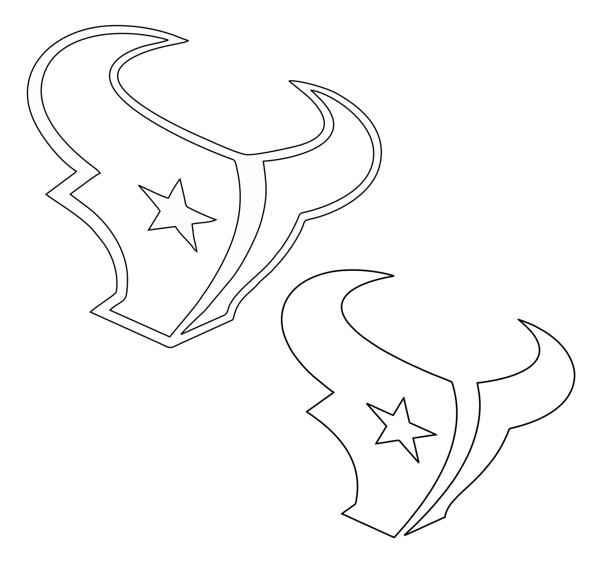 Berygtet indendørs Spil 5 Best Free Printable NFL Stencils - printablee.com