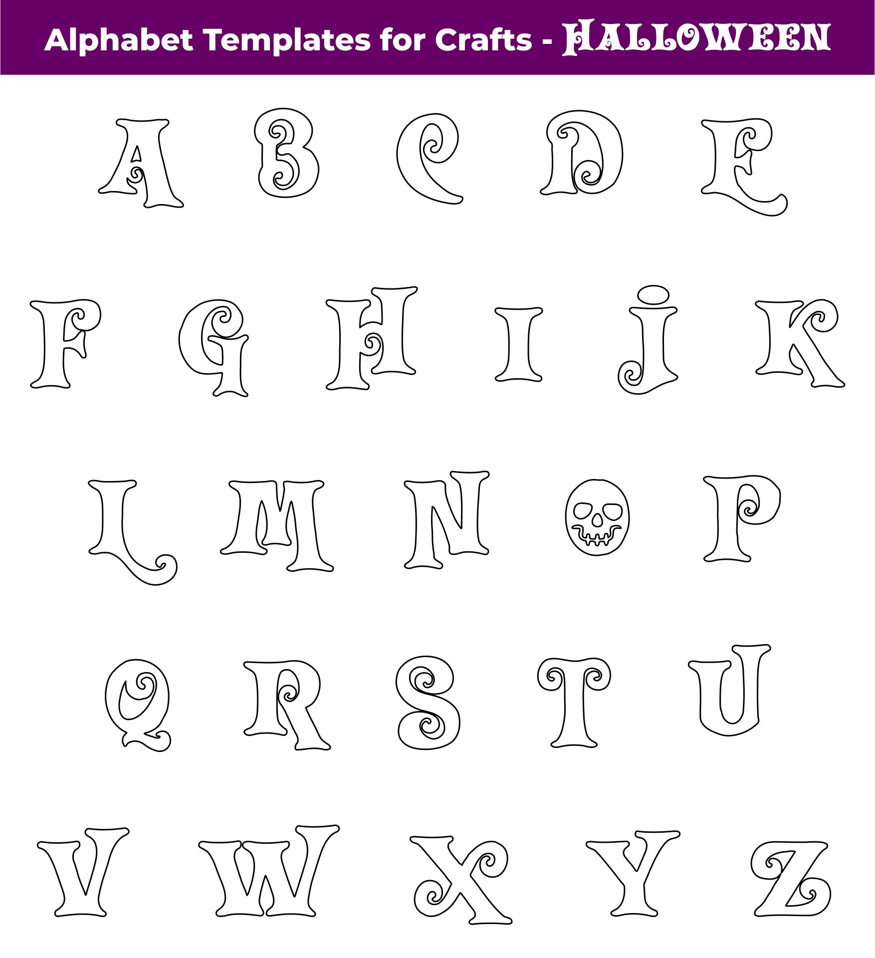 Printable Alphabet Templates for Crafts