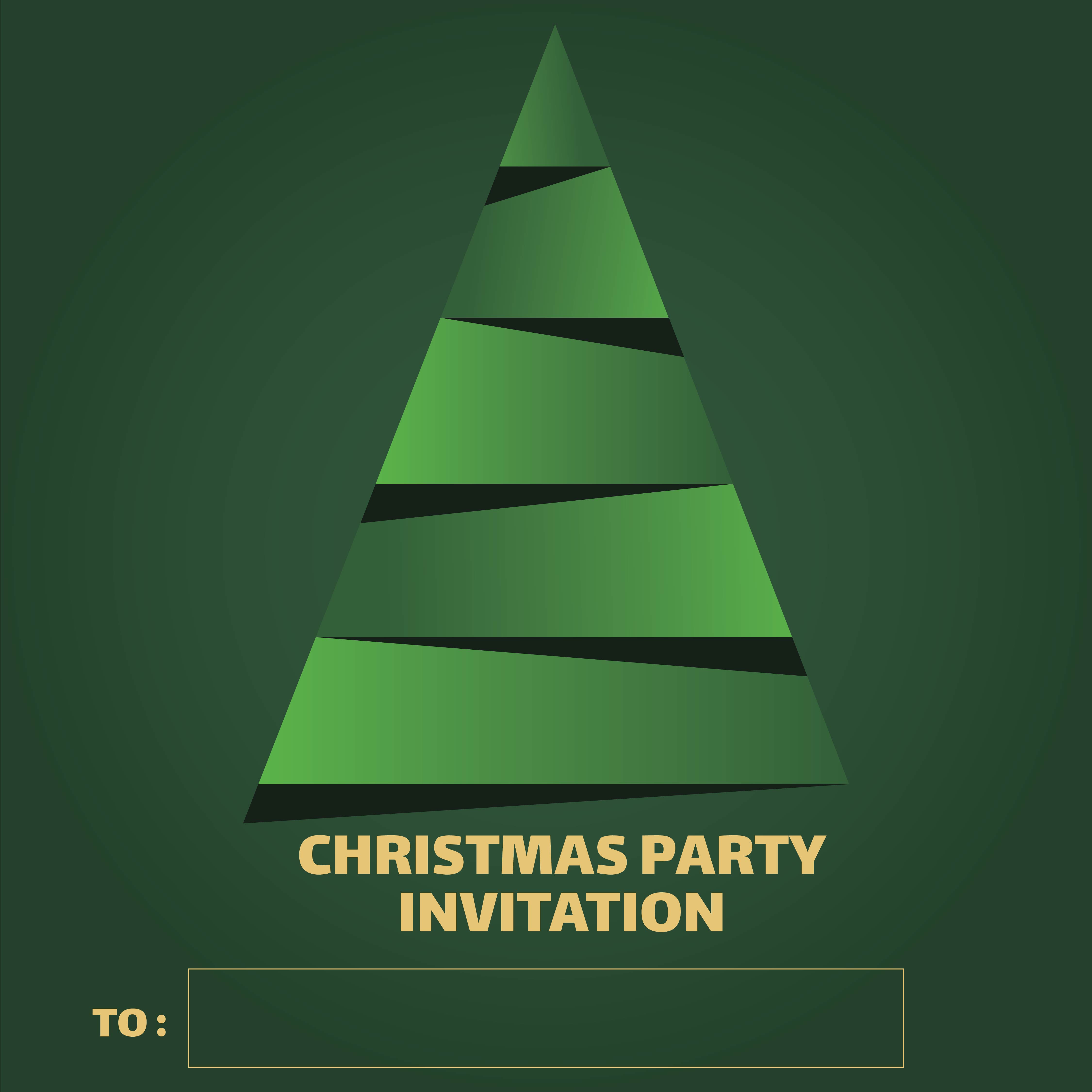 Printable Christmas Party Invitations Templates