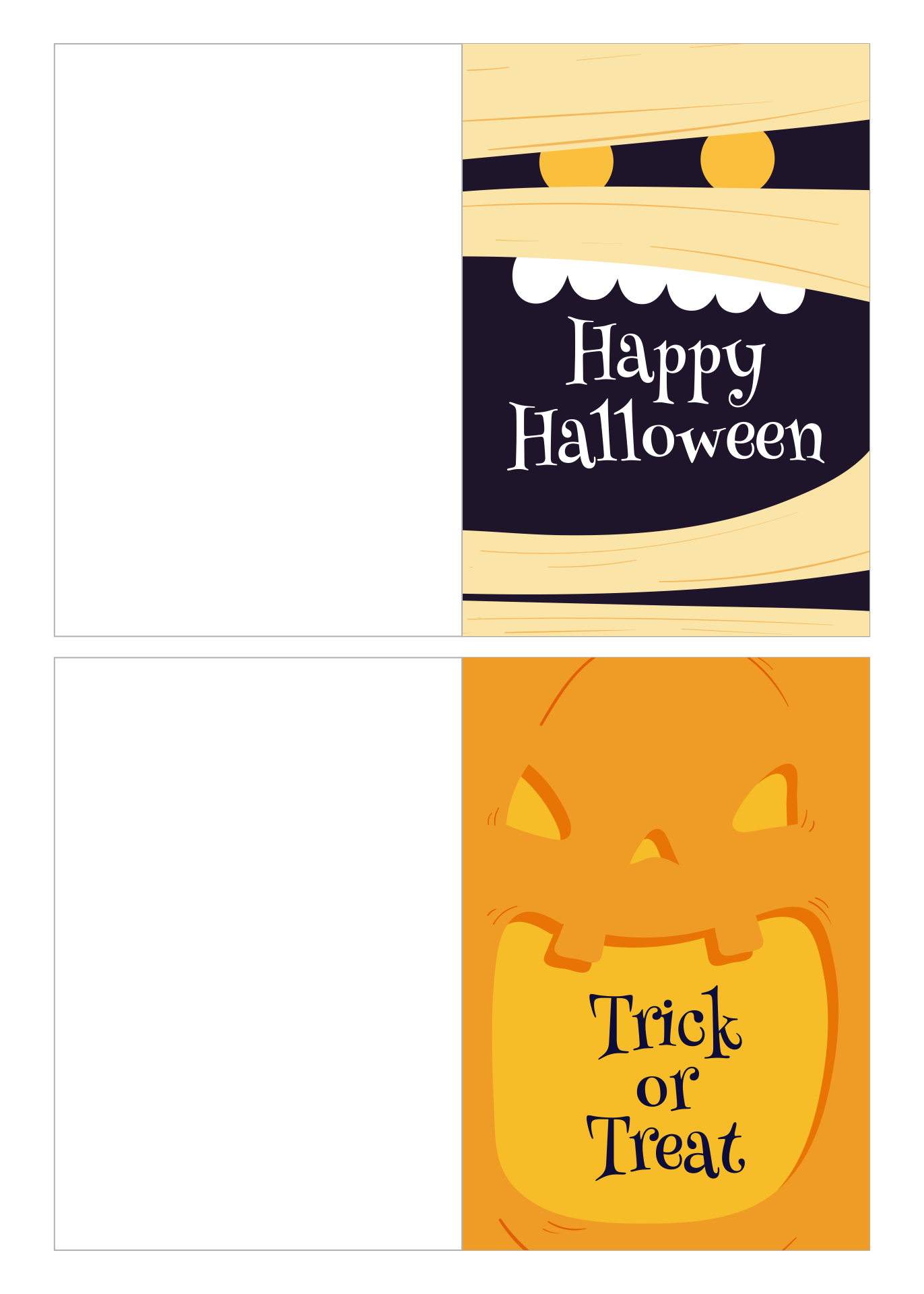 Funny Halloween Cards Printable