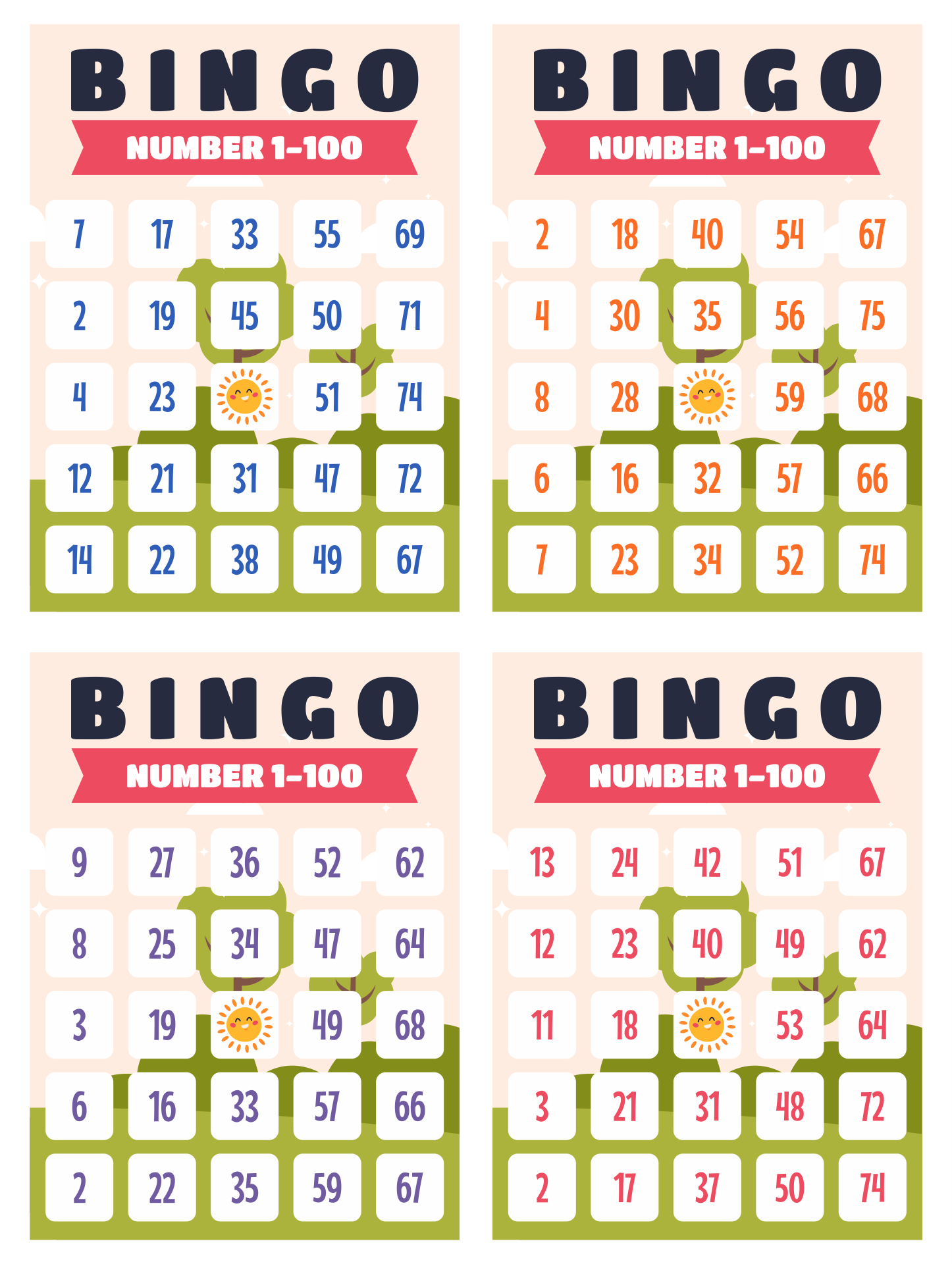 Number Sheets 1 To 100 Printable - 6 Free PDF Printables | Printablee