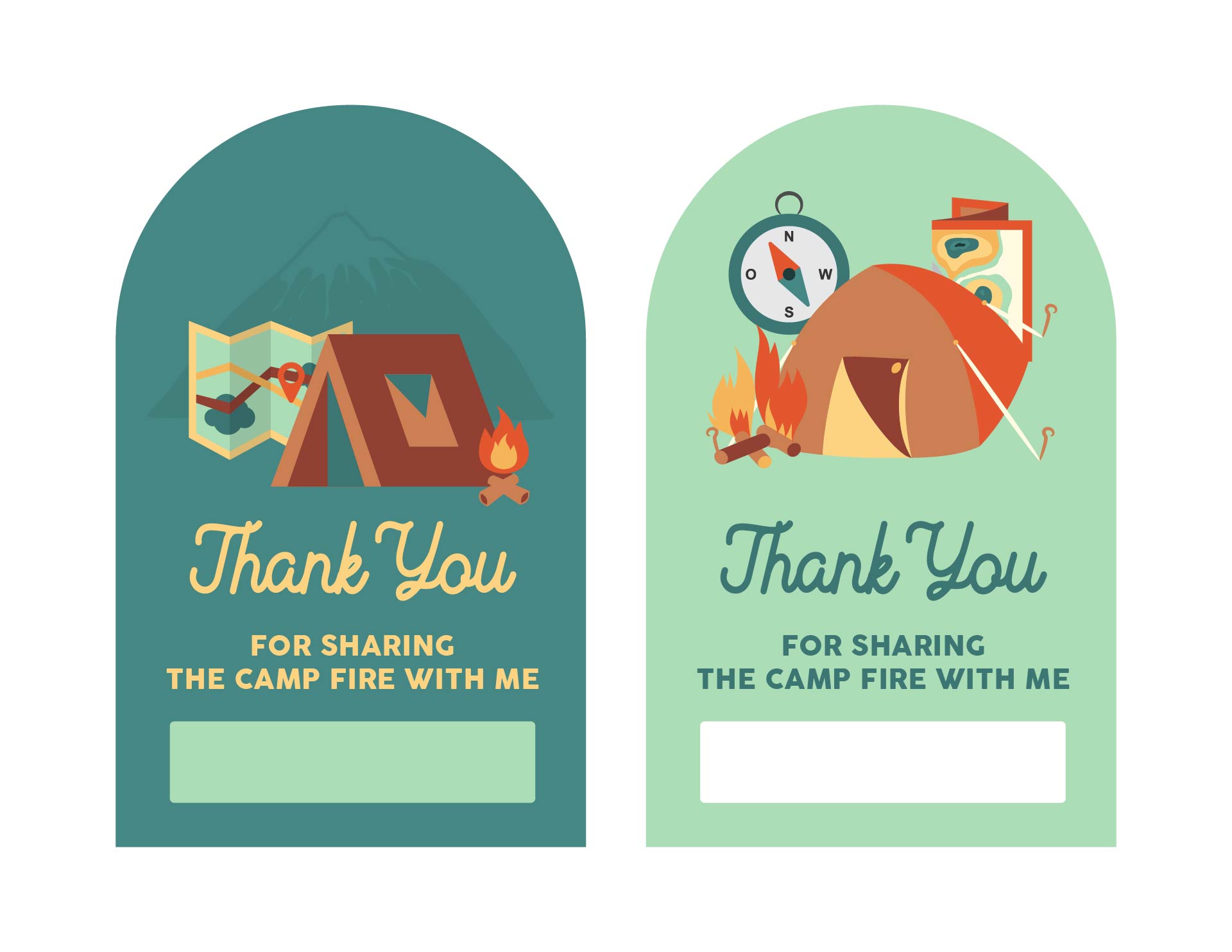 Printable Tags for Camping Party Favors