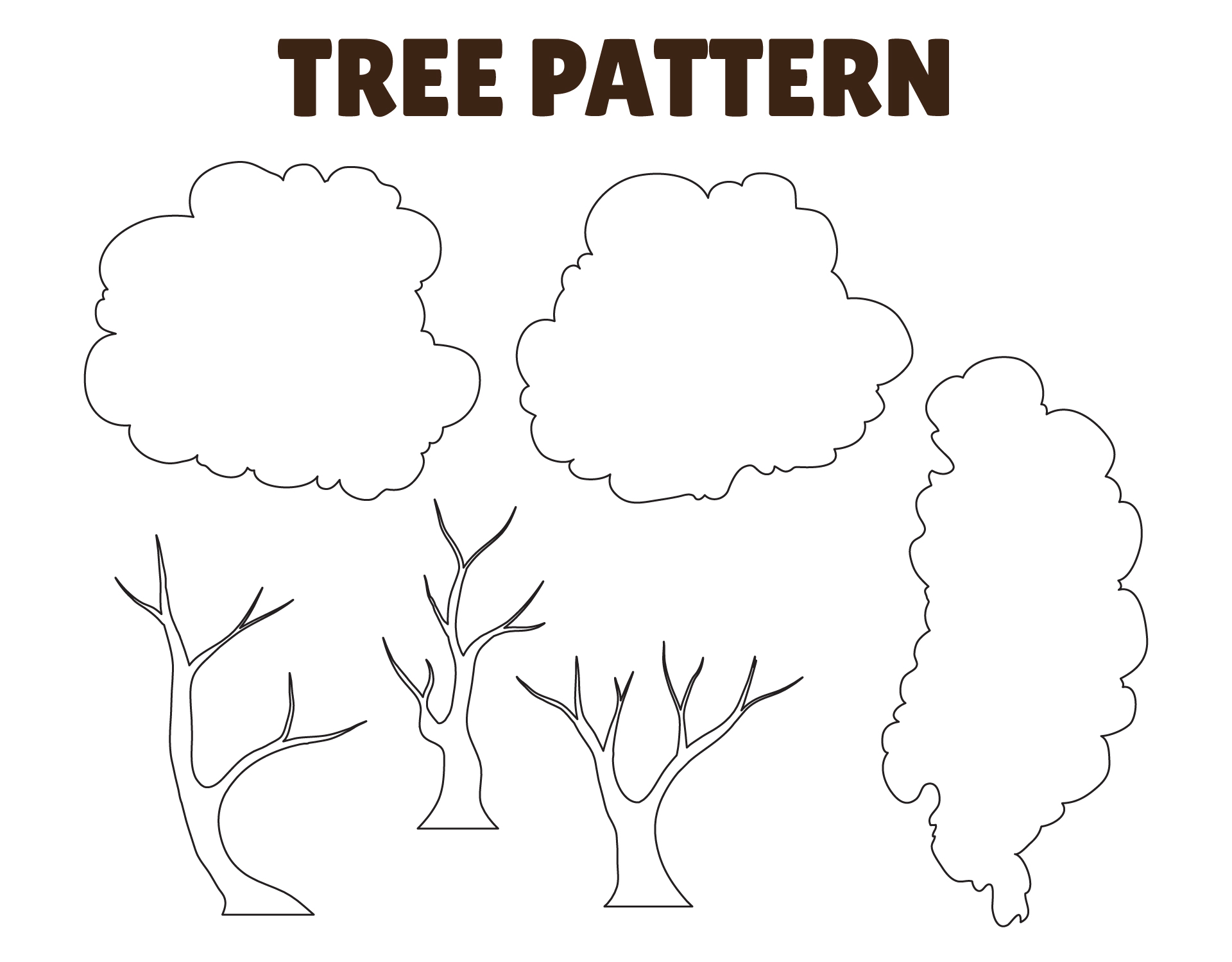 Printable Tree Pattern