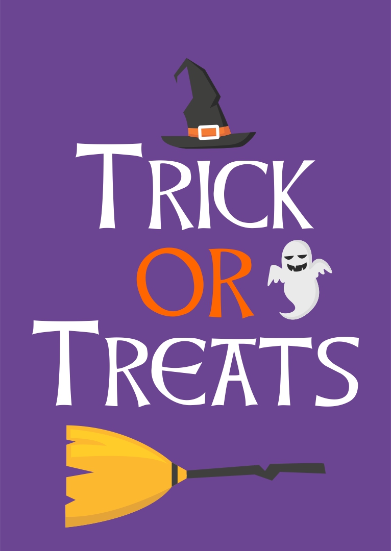Halloween Trick or Treat Sign Printable