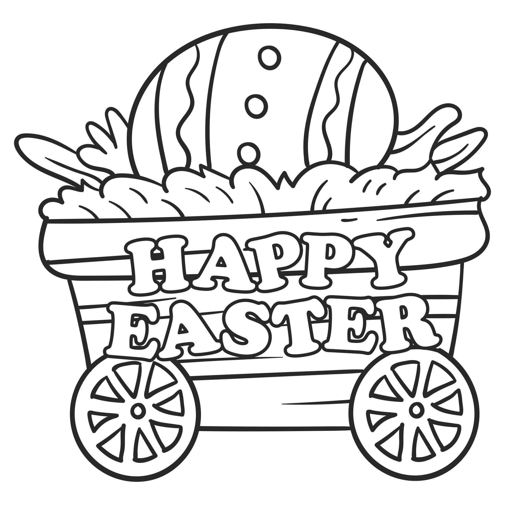 Happy Easter Coloring Pages
