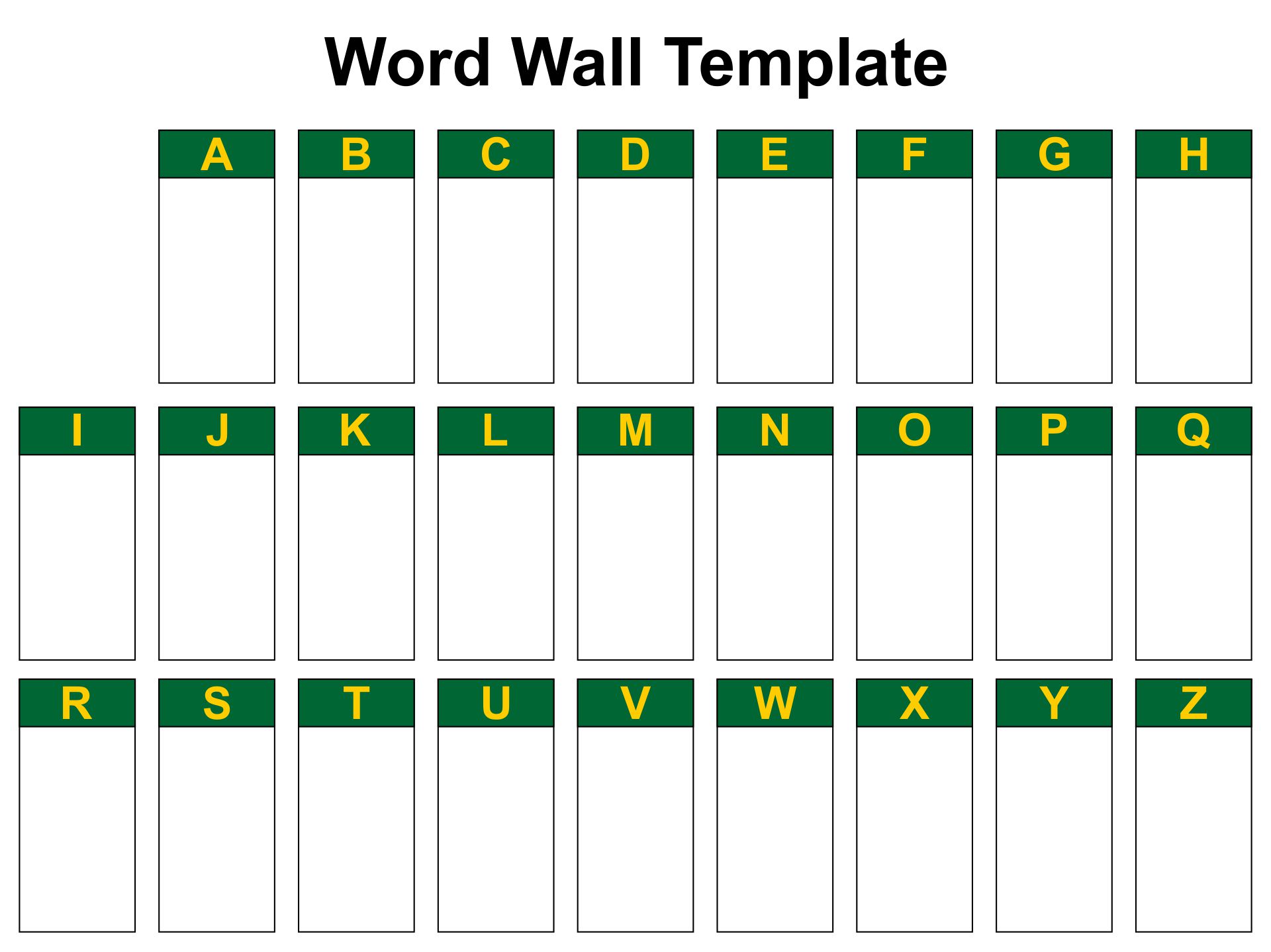 7 Best Personal Word Wall Printables