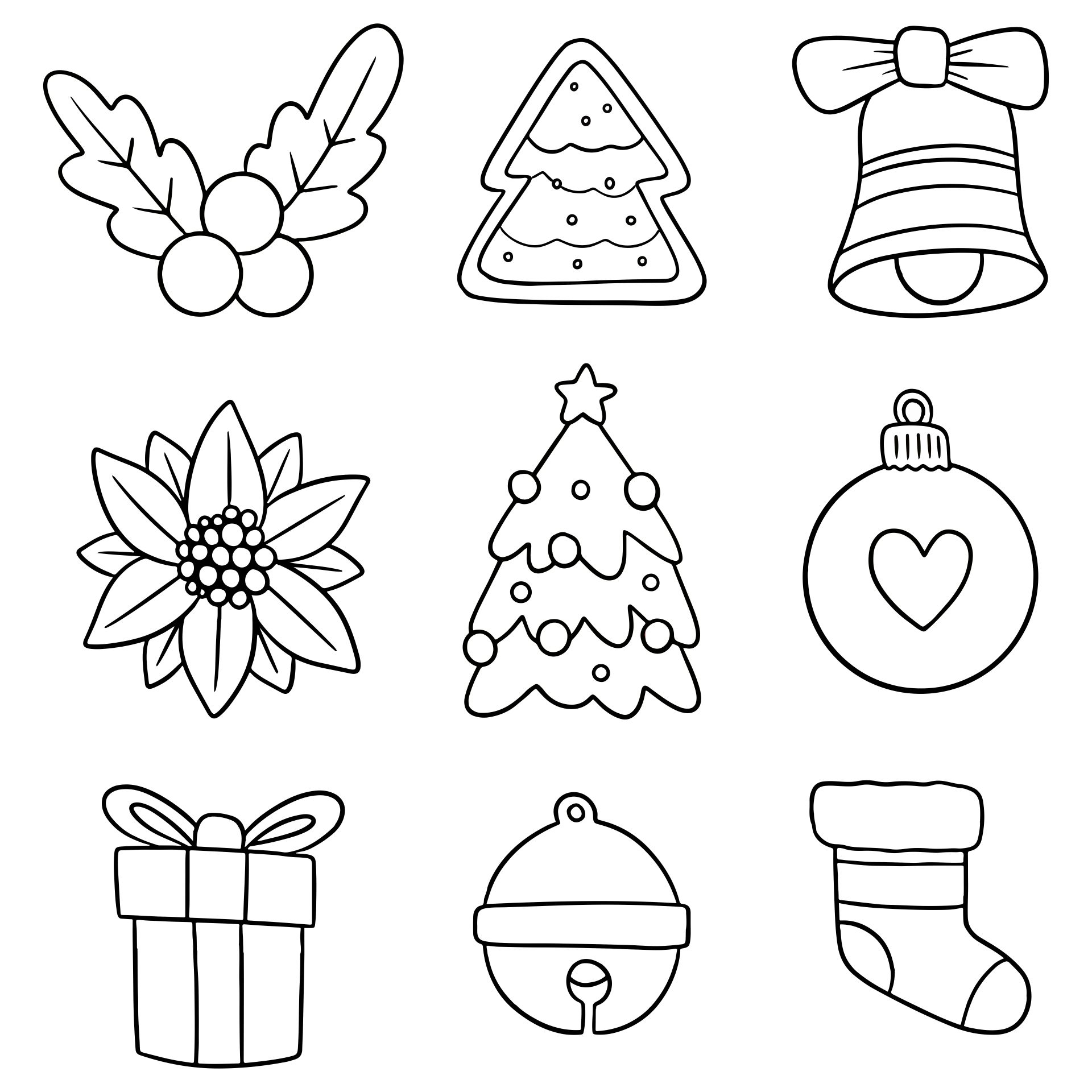 Printable Christmas Tree Ornament Patterns