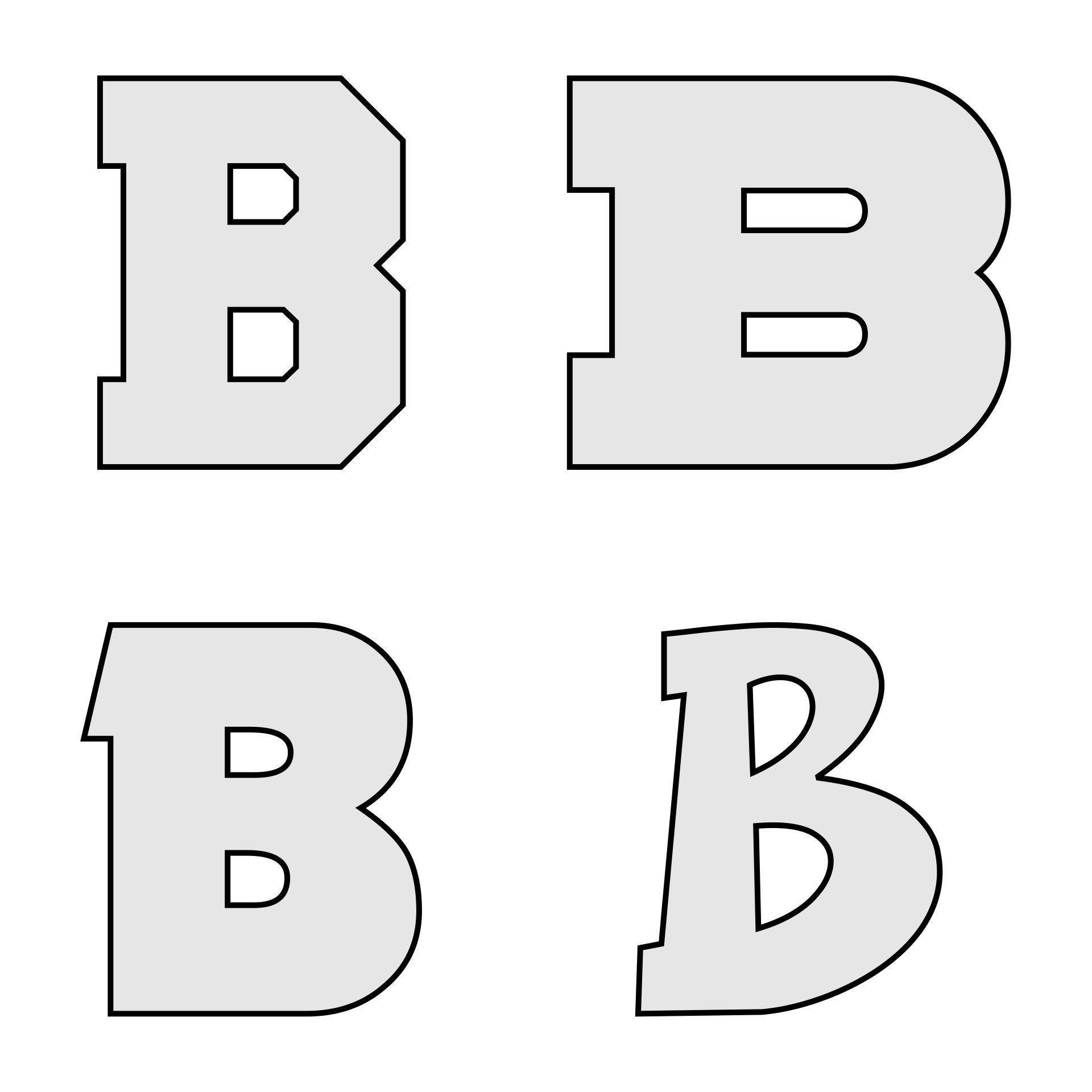 Free Printable Letter B Craft Template