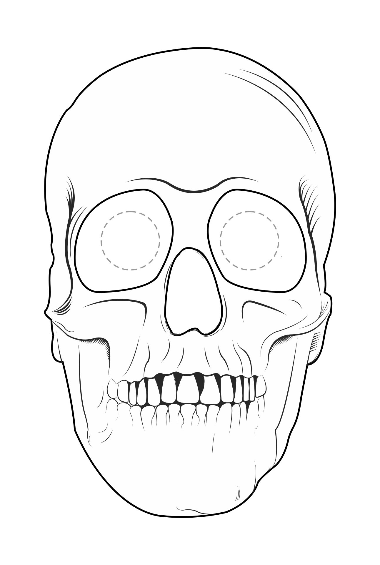 Halloween Mask Printable Coloring Pages