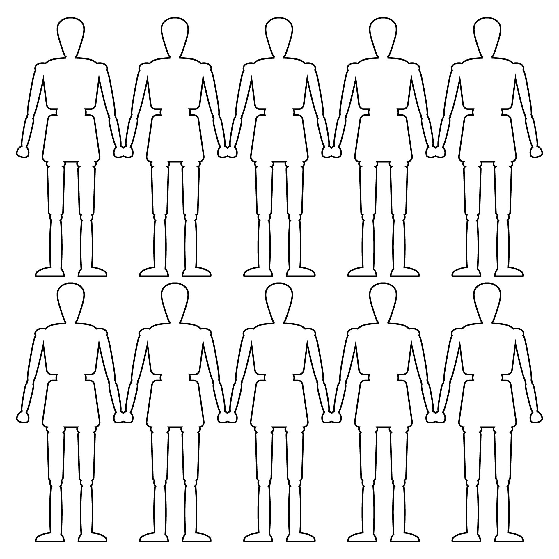 Printable Cutouts People