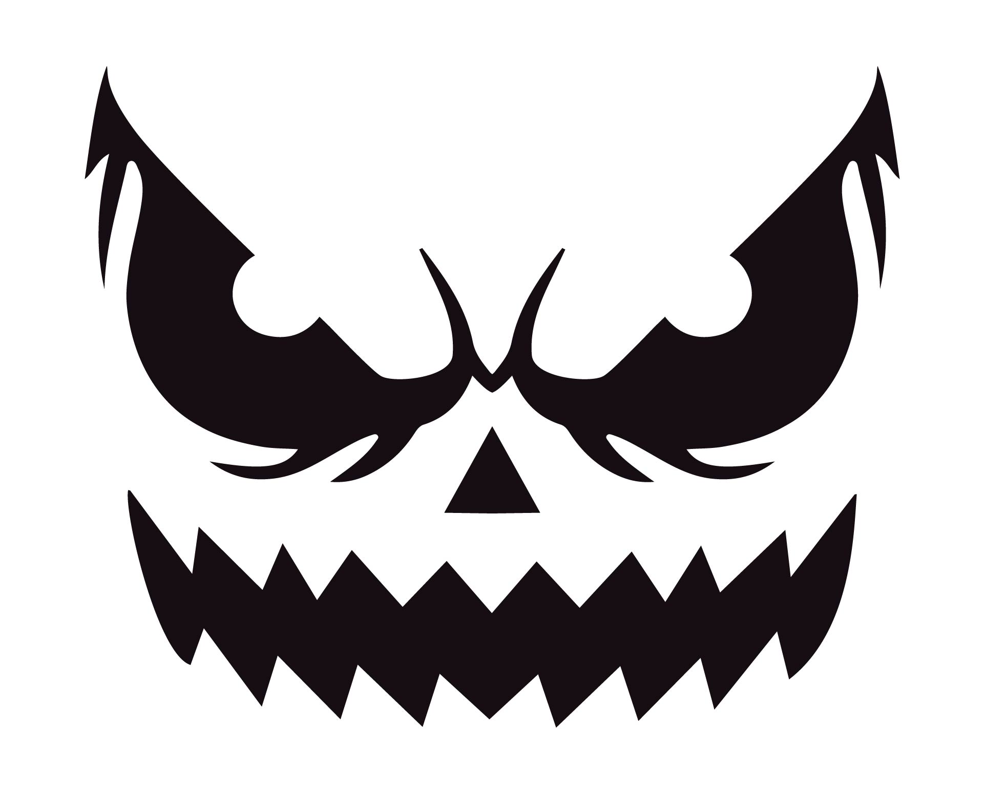 6 Best Pumpkin Face Stencil Template Printable PDF for Free at Printablee