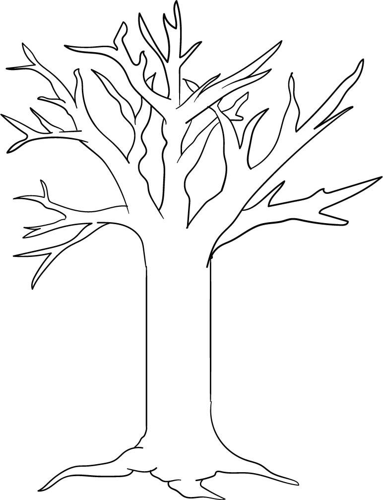 Printable Tree Trunk And Branches