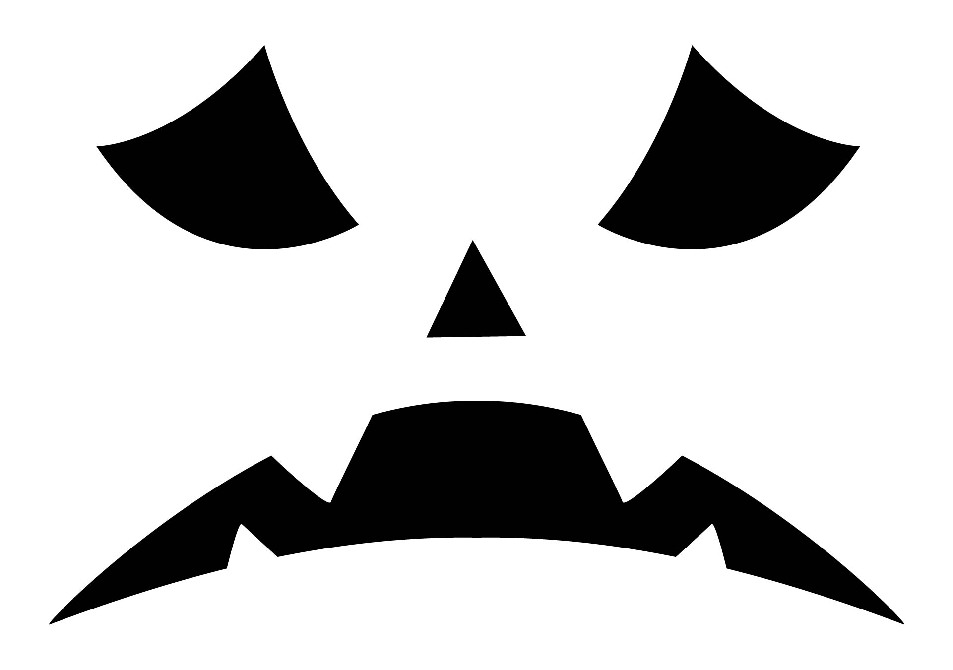 Pumpkin Face Stencil Template Printable - 6+ Free PDF Printables ...