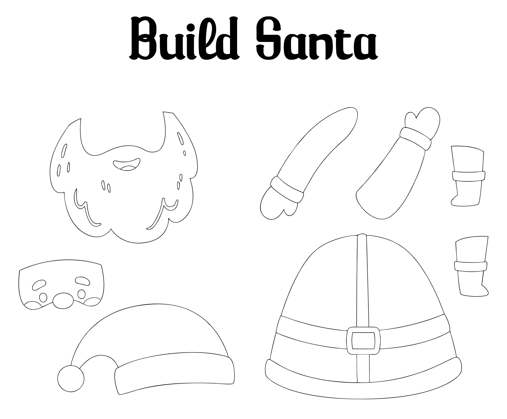 Printable Santa Claus Craft Template