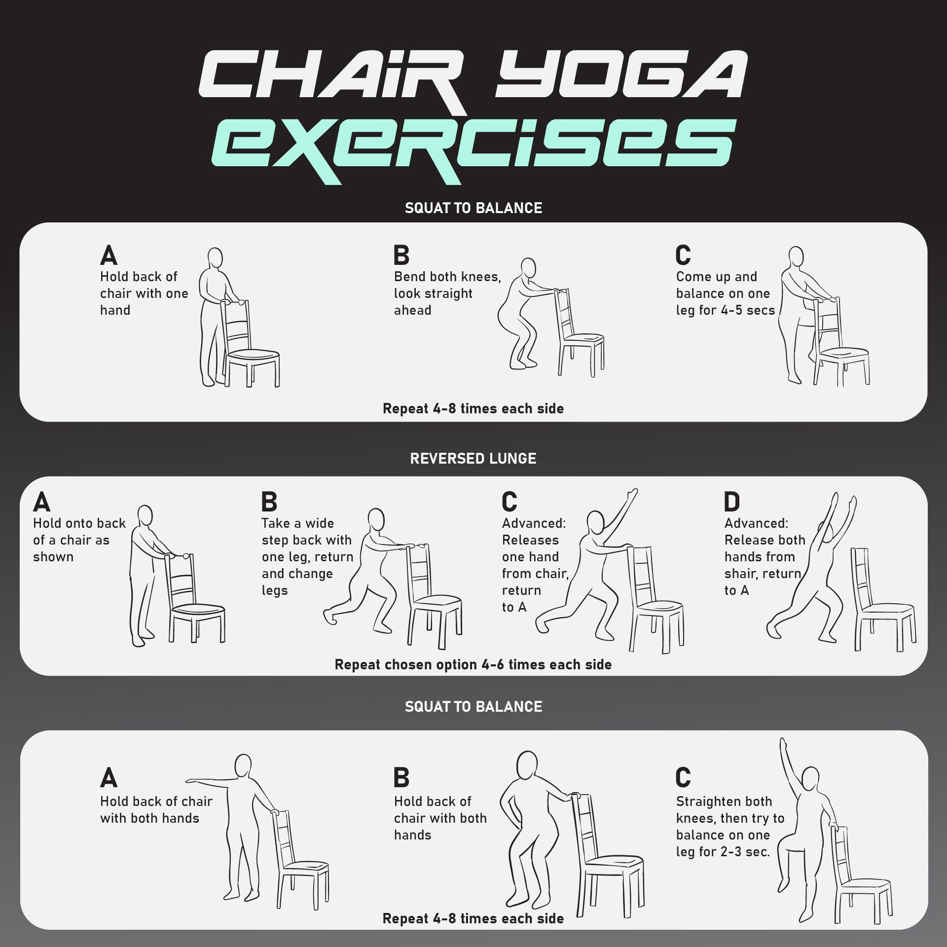 Chair Exercise Routines - 9 Free PDF Printables | Printablee