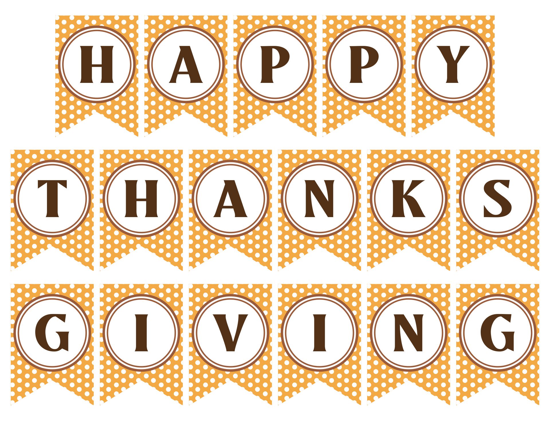 Free Printable Banner For Thanksgiving