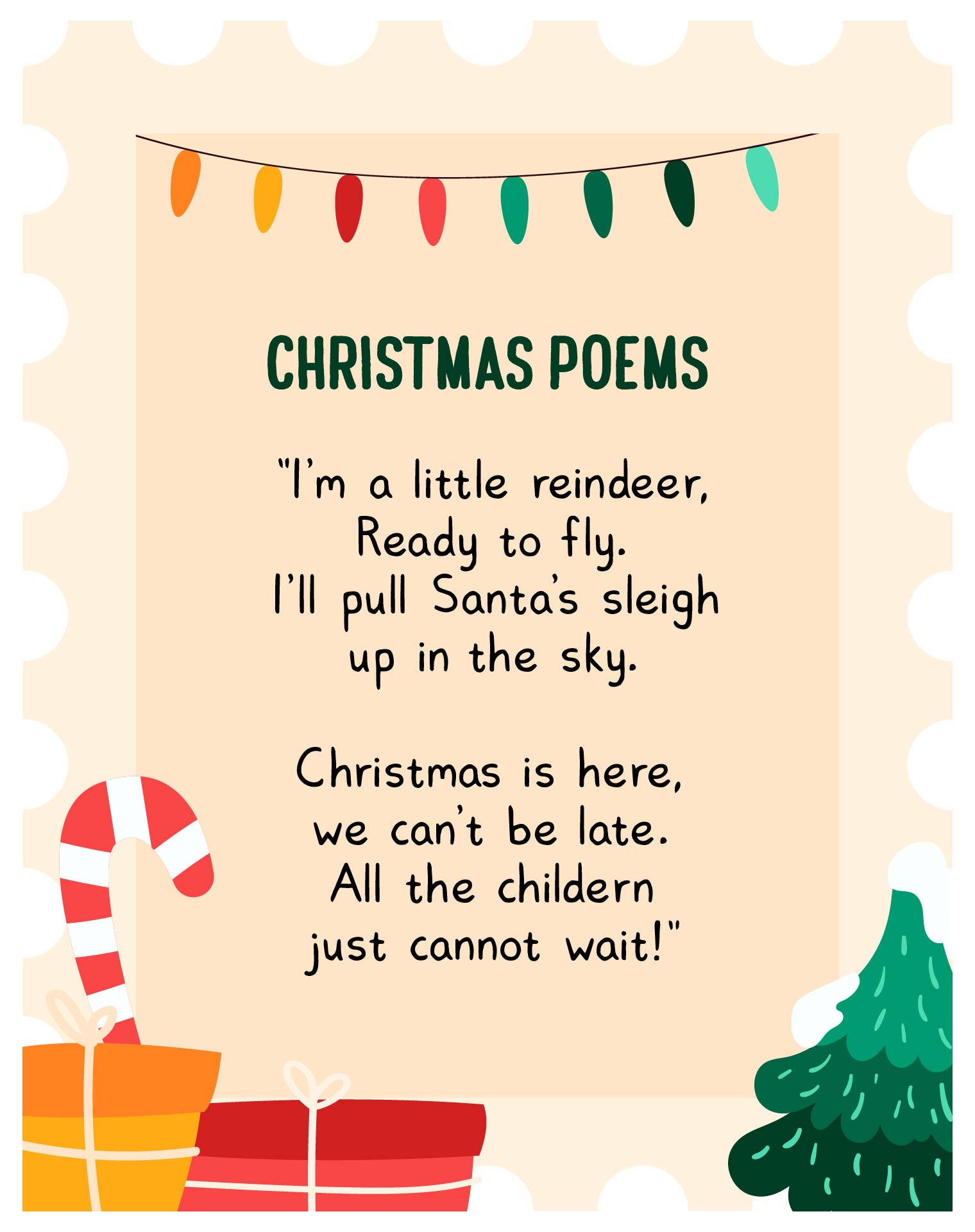 Christmas Poems for Preschoolers
