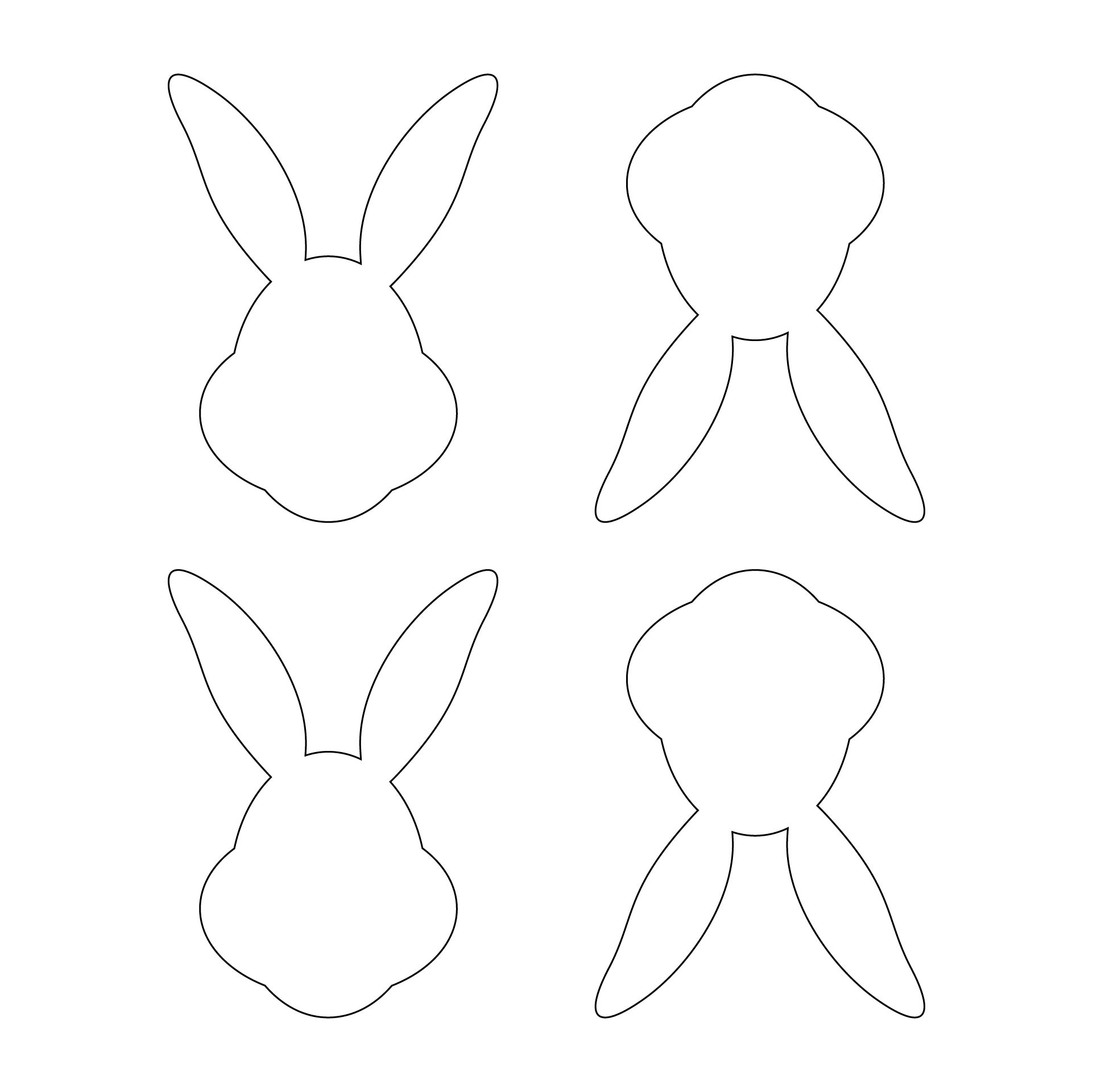 Easter Bunny Pattern Printable
