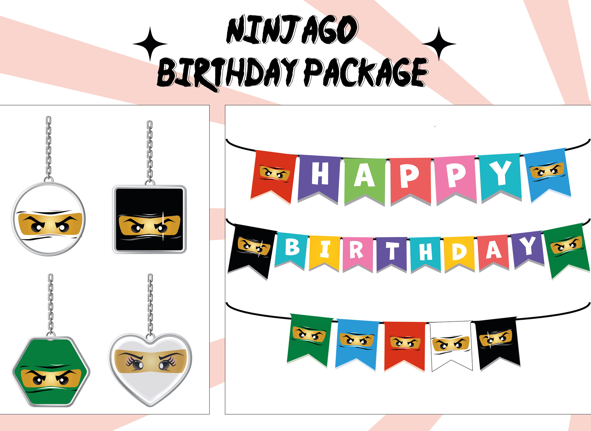 Free Printable Ninjago Birthday Banner