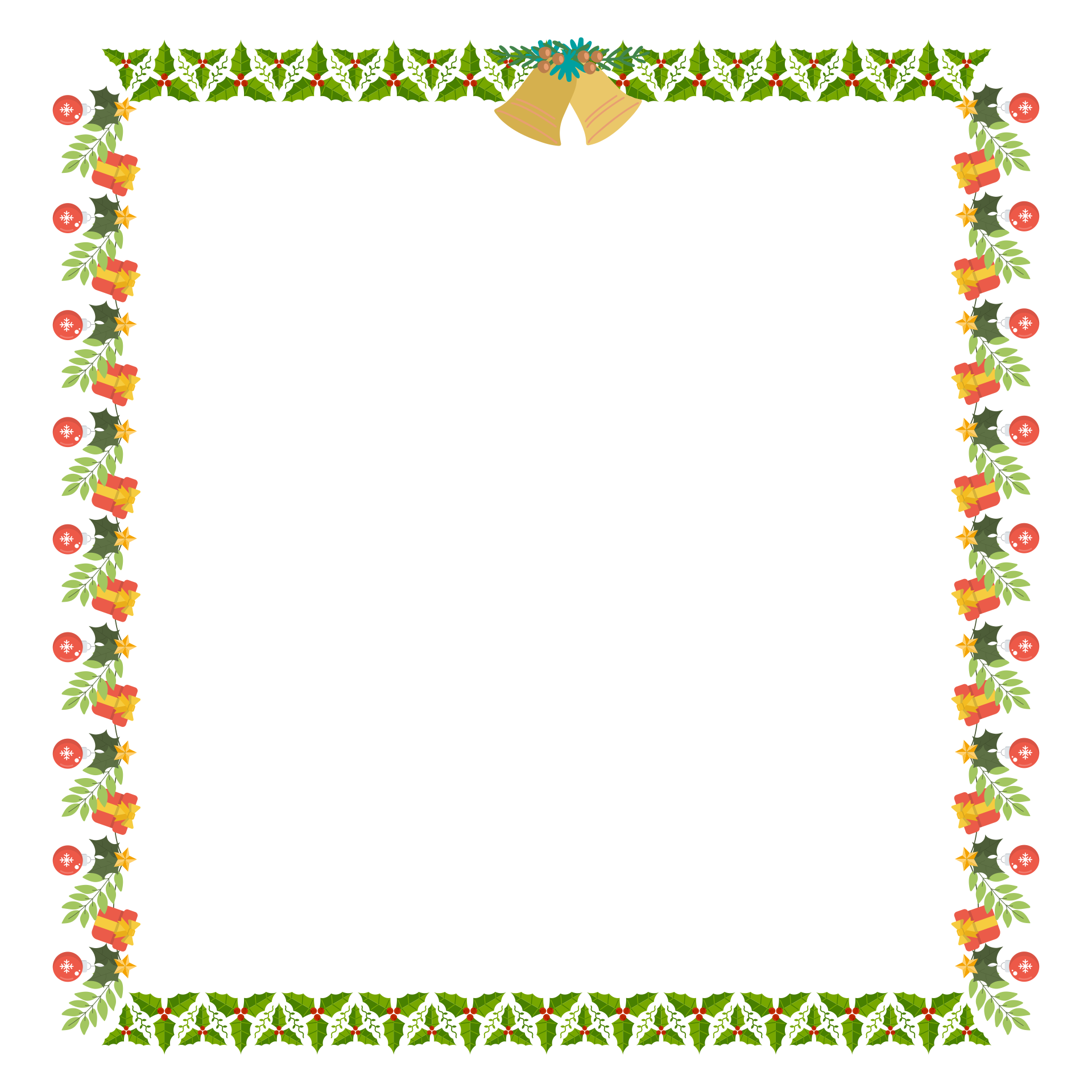  Printable Borders Christmas Stationery