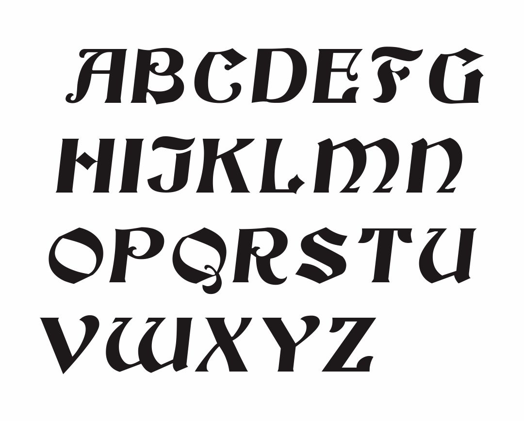 Printable Letter Stencil Patterns