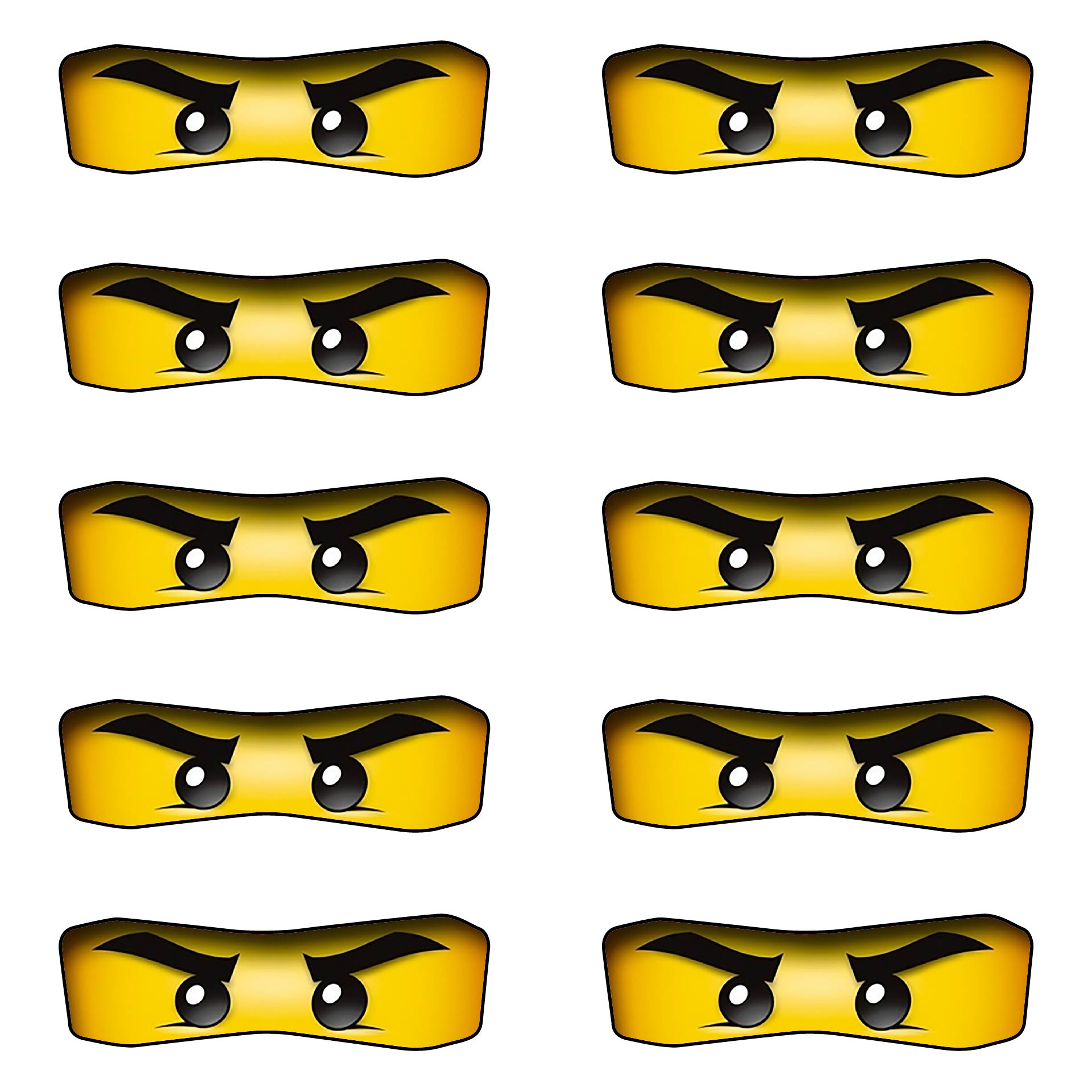 Printable Ninjago Eyes