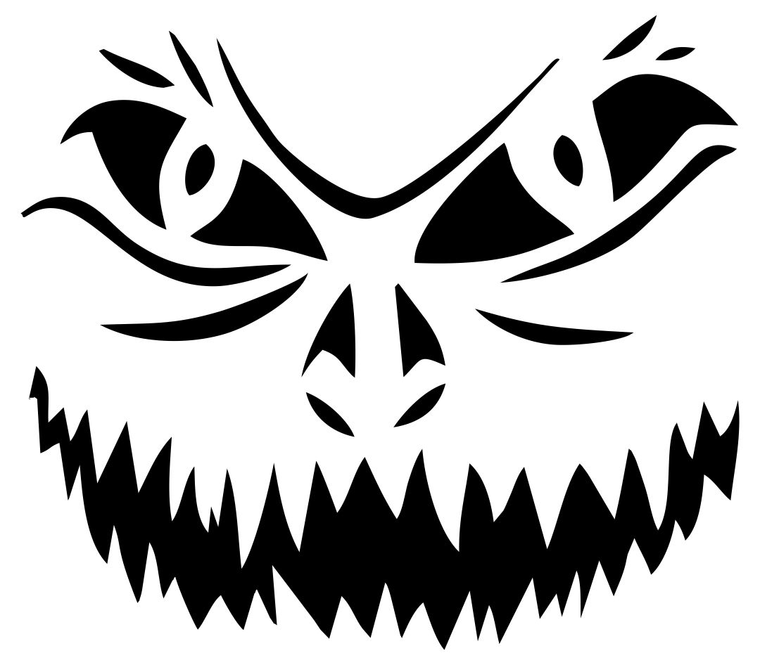 Printable Scary Pumpkin Carving Stencils