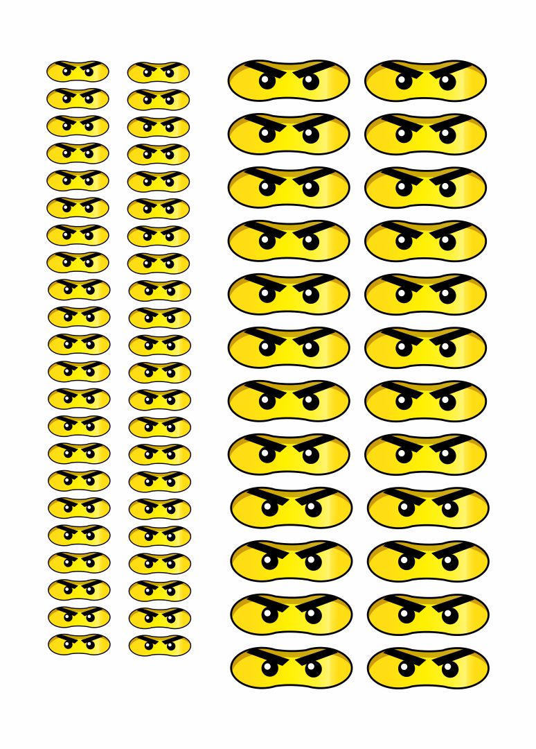 Girl Ninjago Eyes Printable