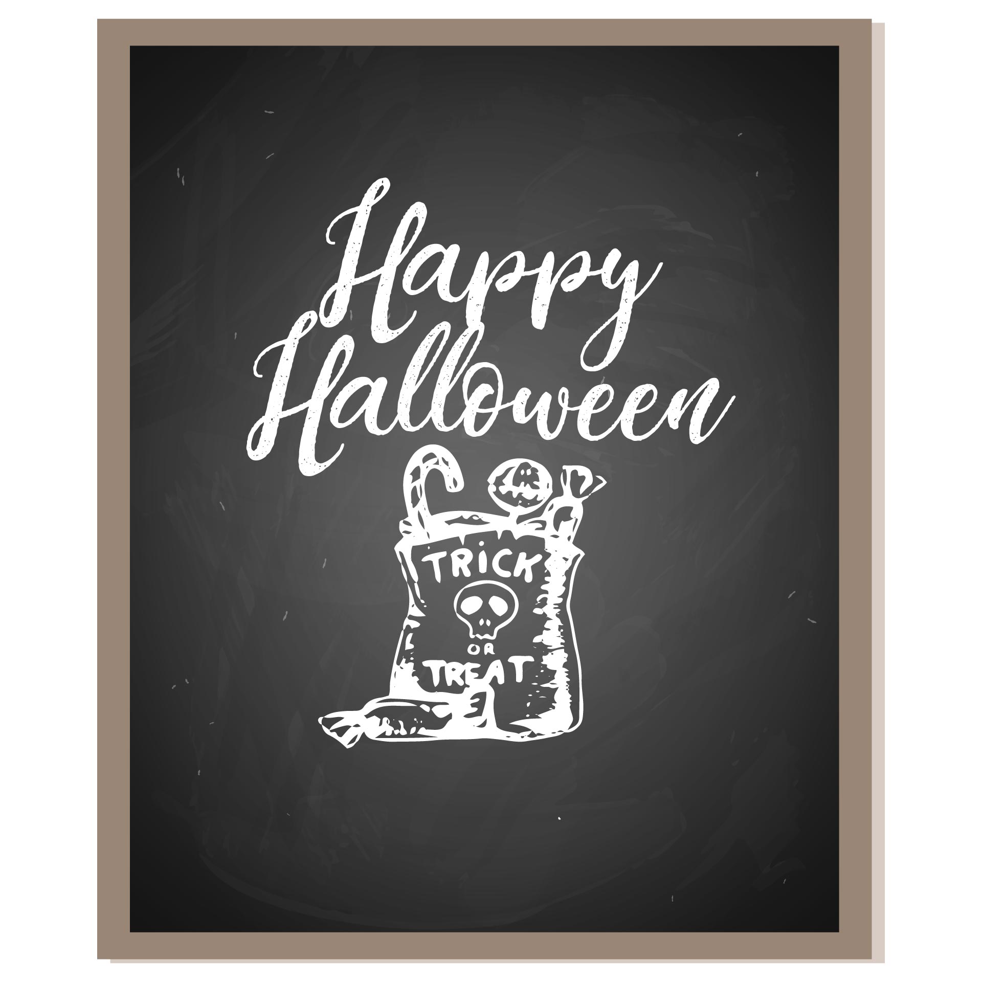 Halloween Chalkboard Printable