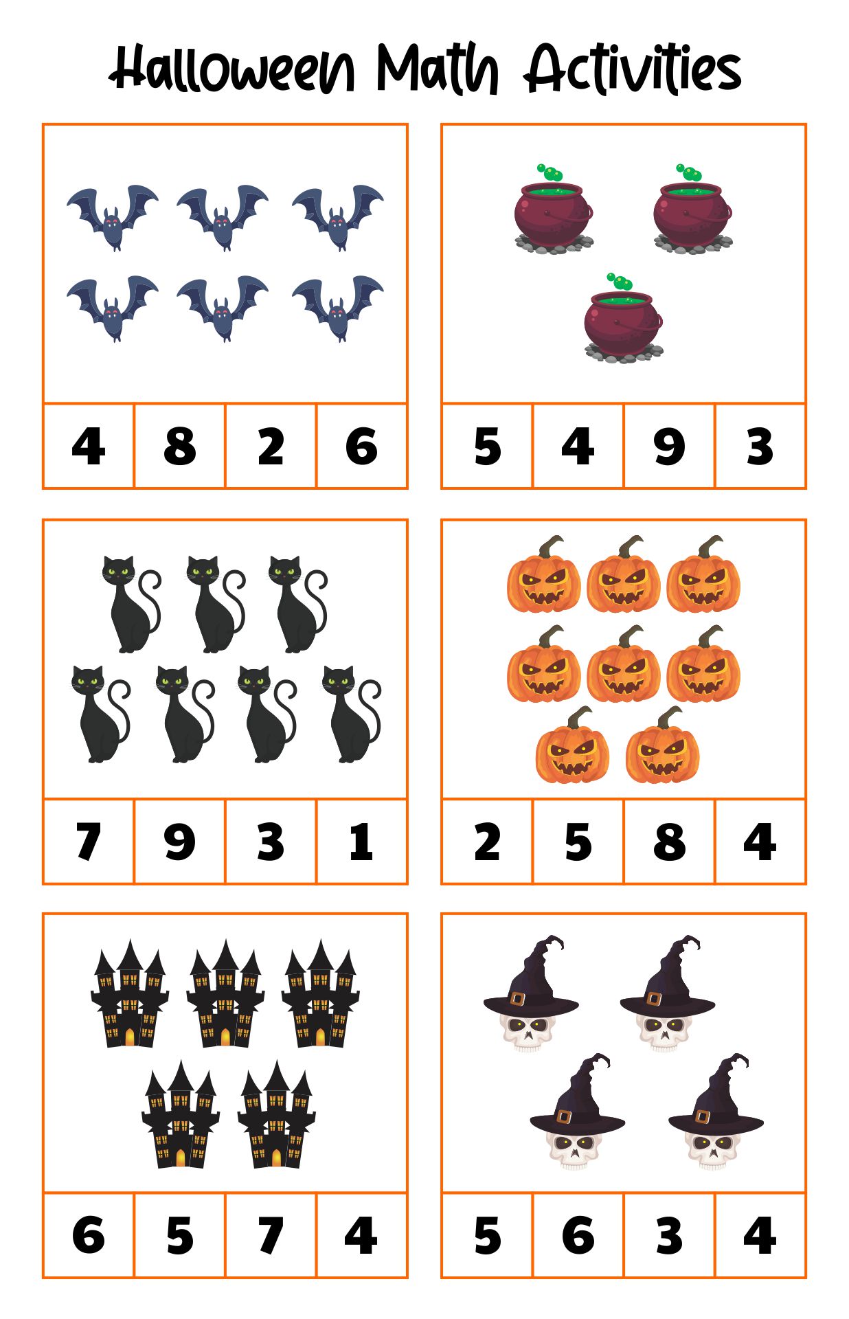Halloween Preschool Worksheets