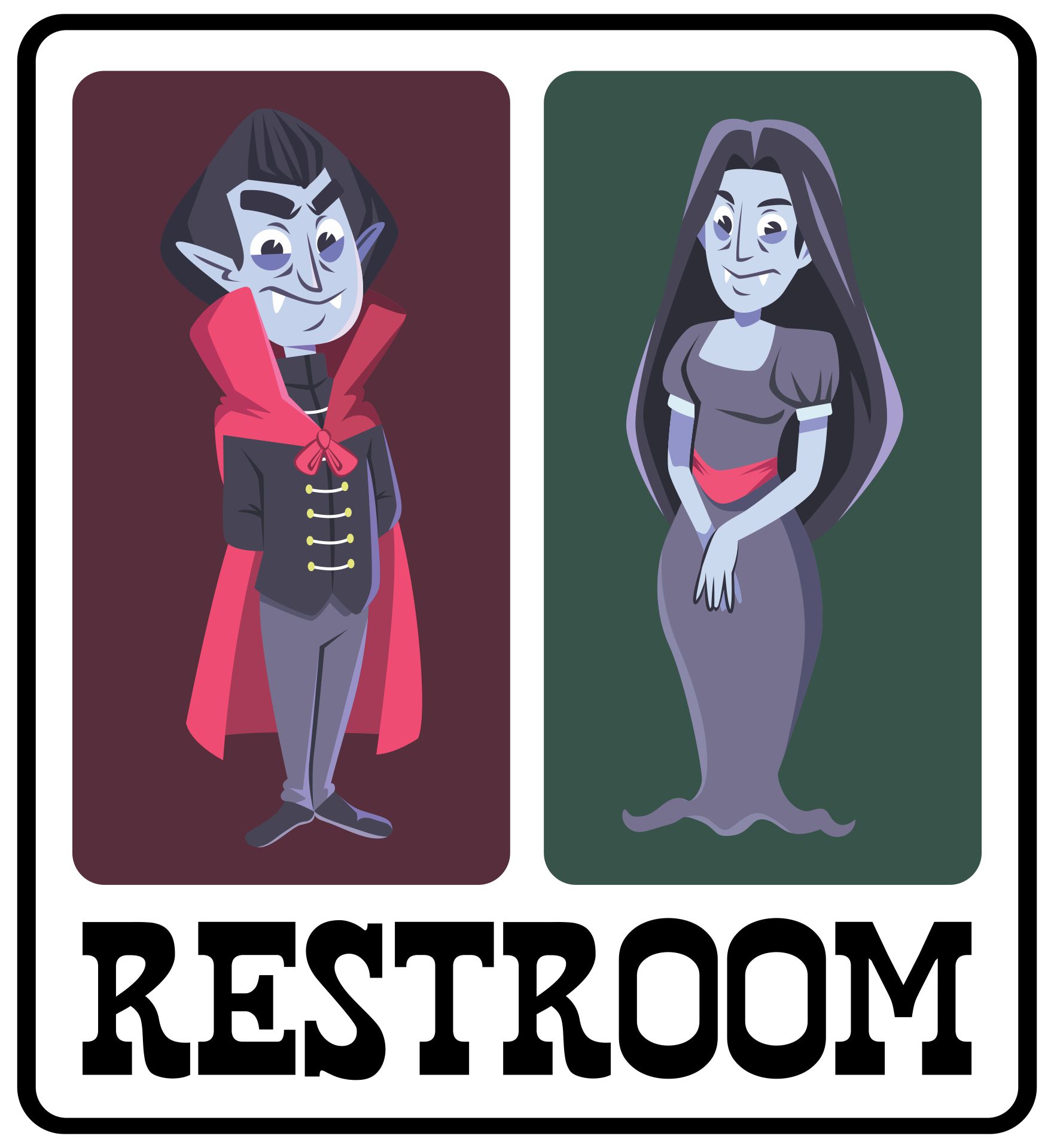 Halloween Restroom Signs Printable