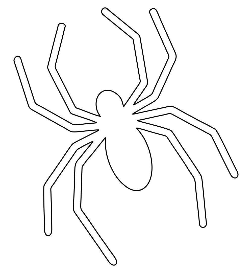 Printable Halloween Templates Spider