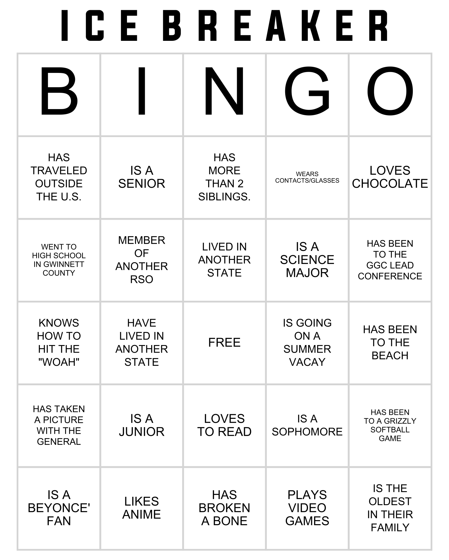 Ice Breaker Bingo Cards To Download Print And Customize | SexiezPicz ...