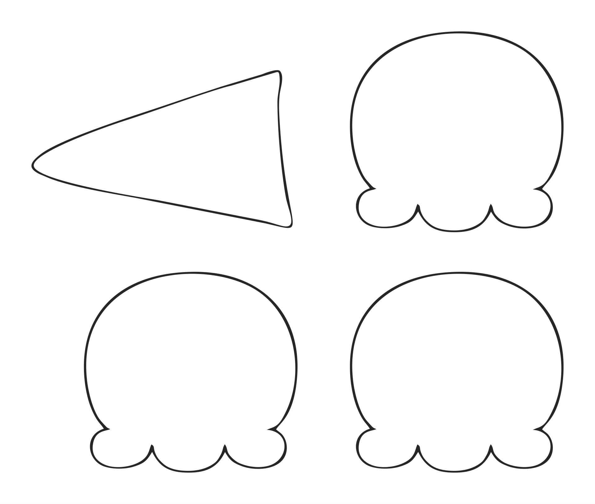 Printable Cut Out Ice Cream Cone Template