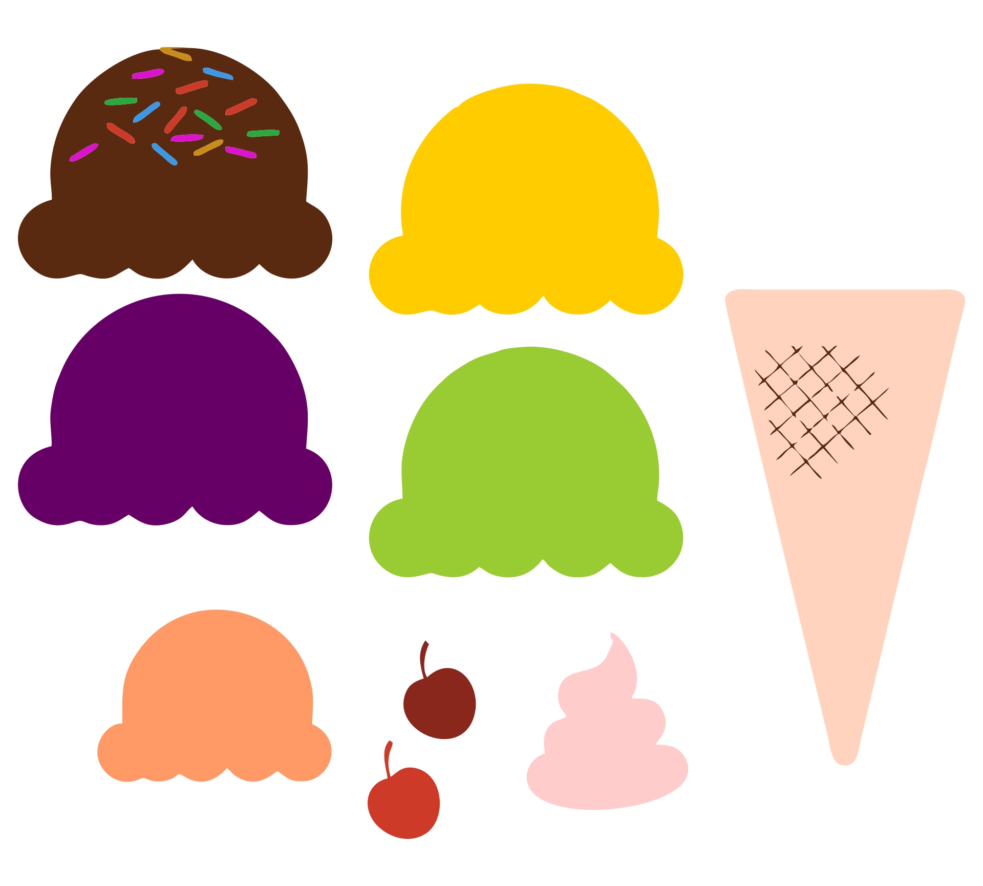 10 Best Ice Cream Cone Pattern Printable Printablee