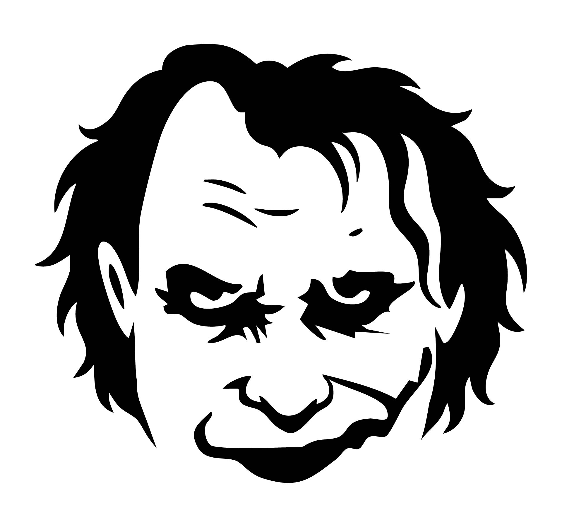 Printable Joker Pumpkin Stencils