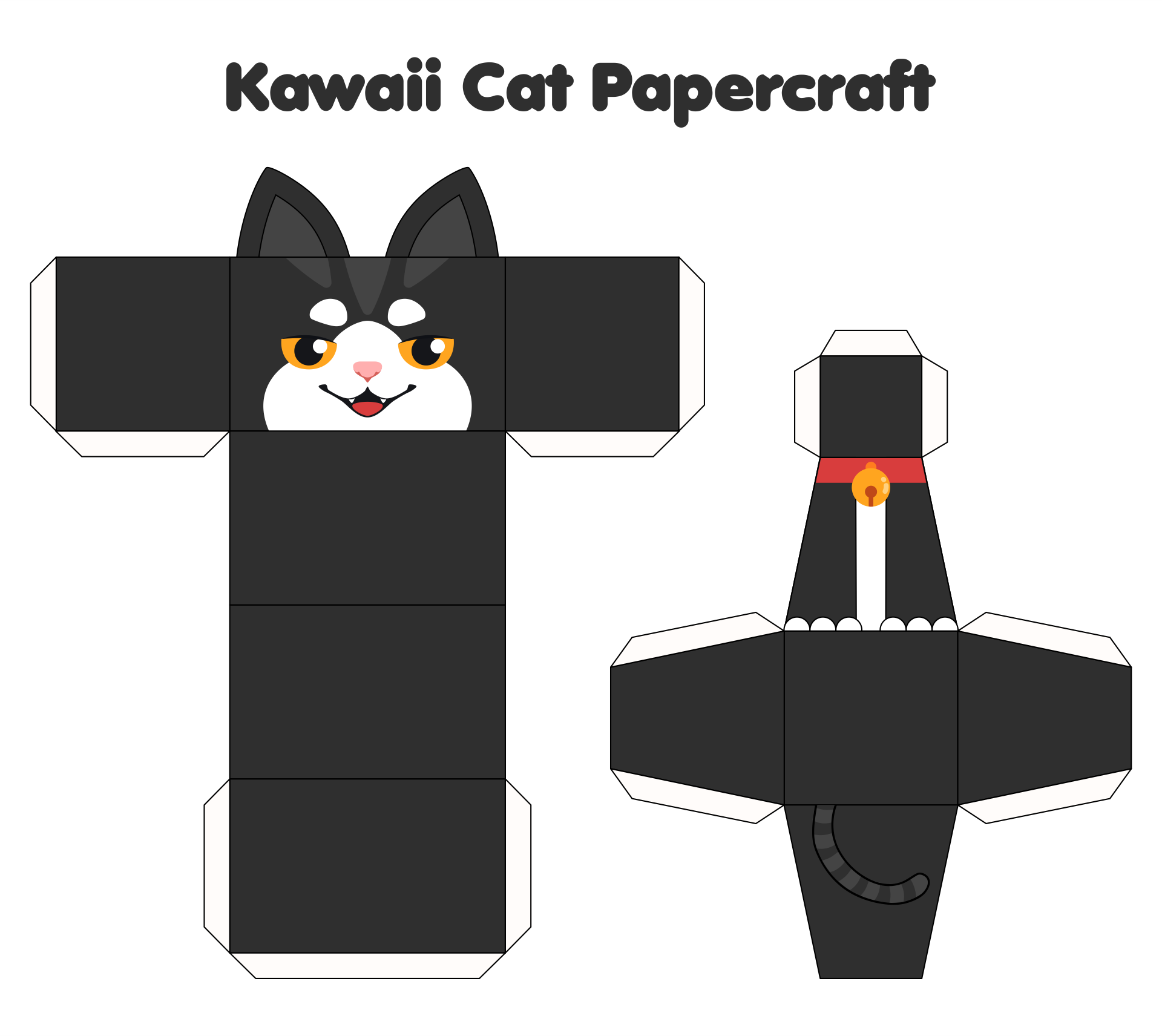 Kawaii Food Papercraft Templates