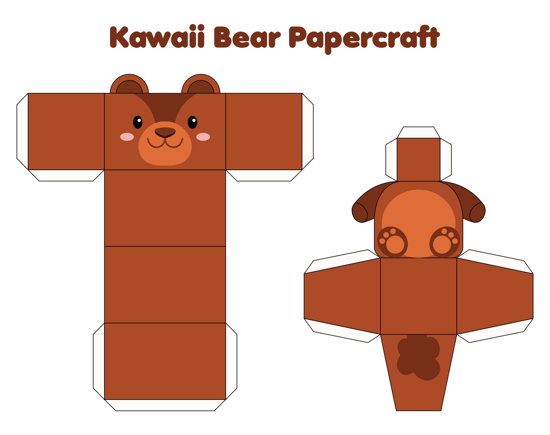 Kawaii Papercraft Templates Free