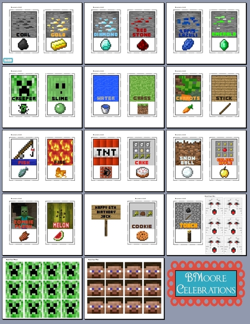 9 Best Images of Minecraft Party Food Labels Free Printable - Minecraft ...