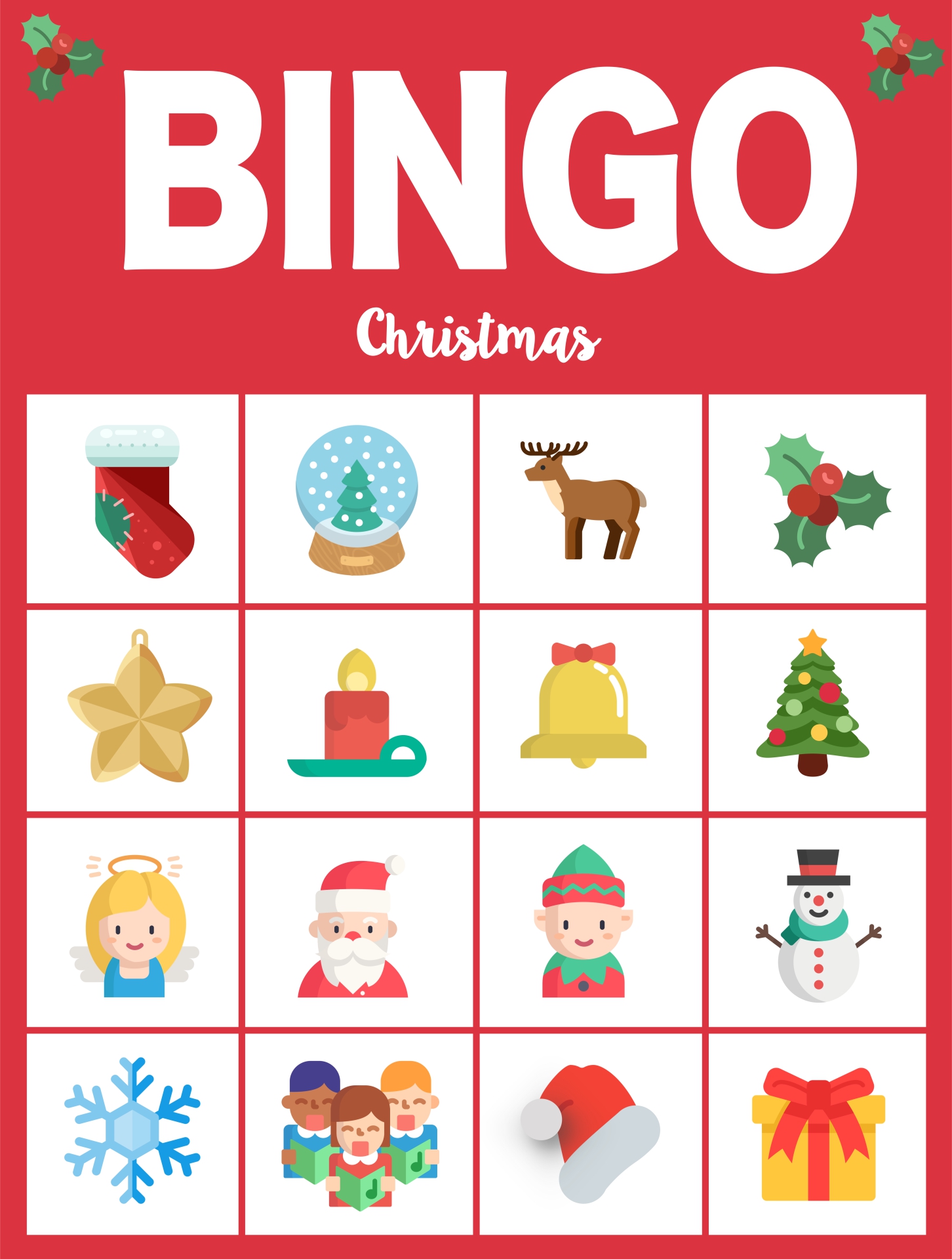Printable Christmas Bingo Game