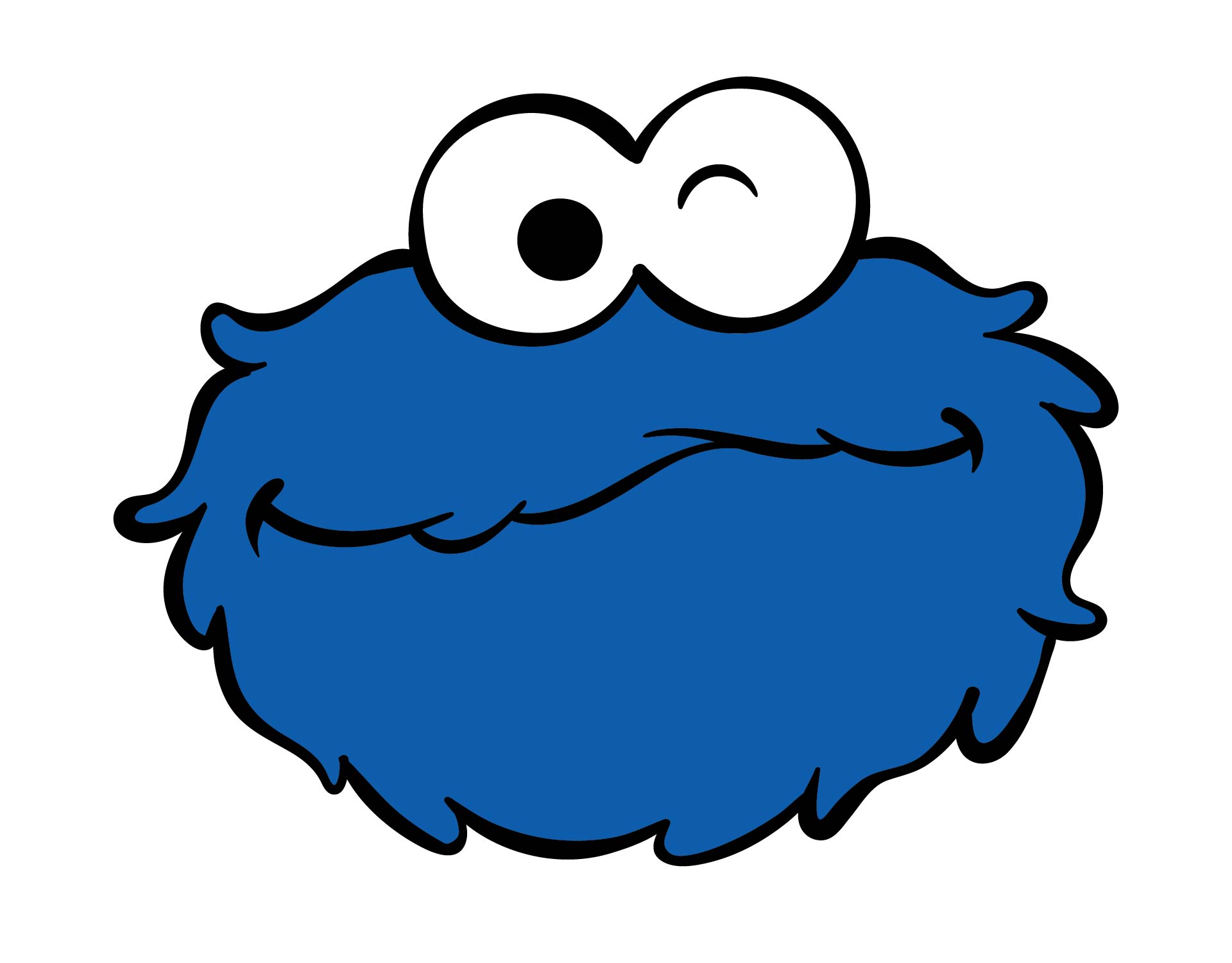 Sesame Street Cookie Monster Face Templates