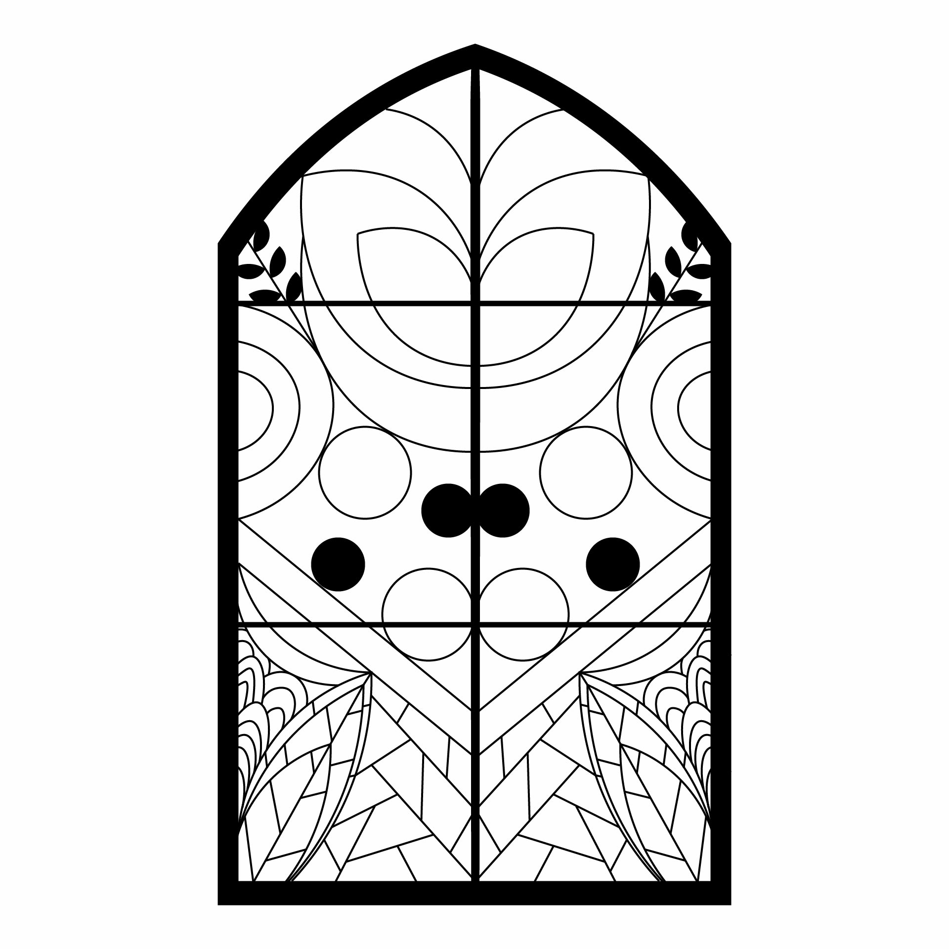 Stained Glass Window Template