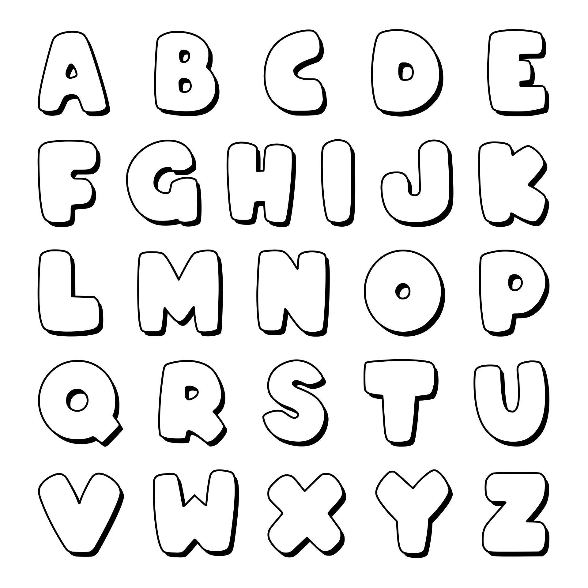 Big Bubble Letters 10 Free PDF Printables Printablee big-bubble-letters-10-free-pdf-printables-printablee