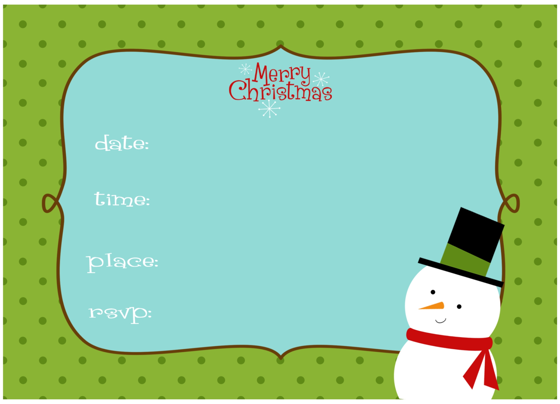 Printable Christmas Invitation Templates printable-christmas-invitation-templates