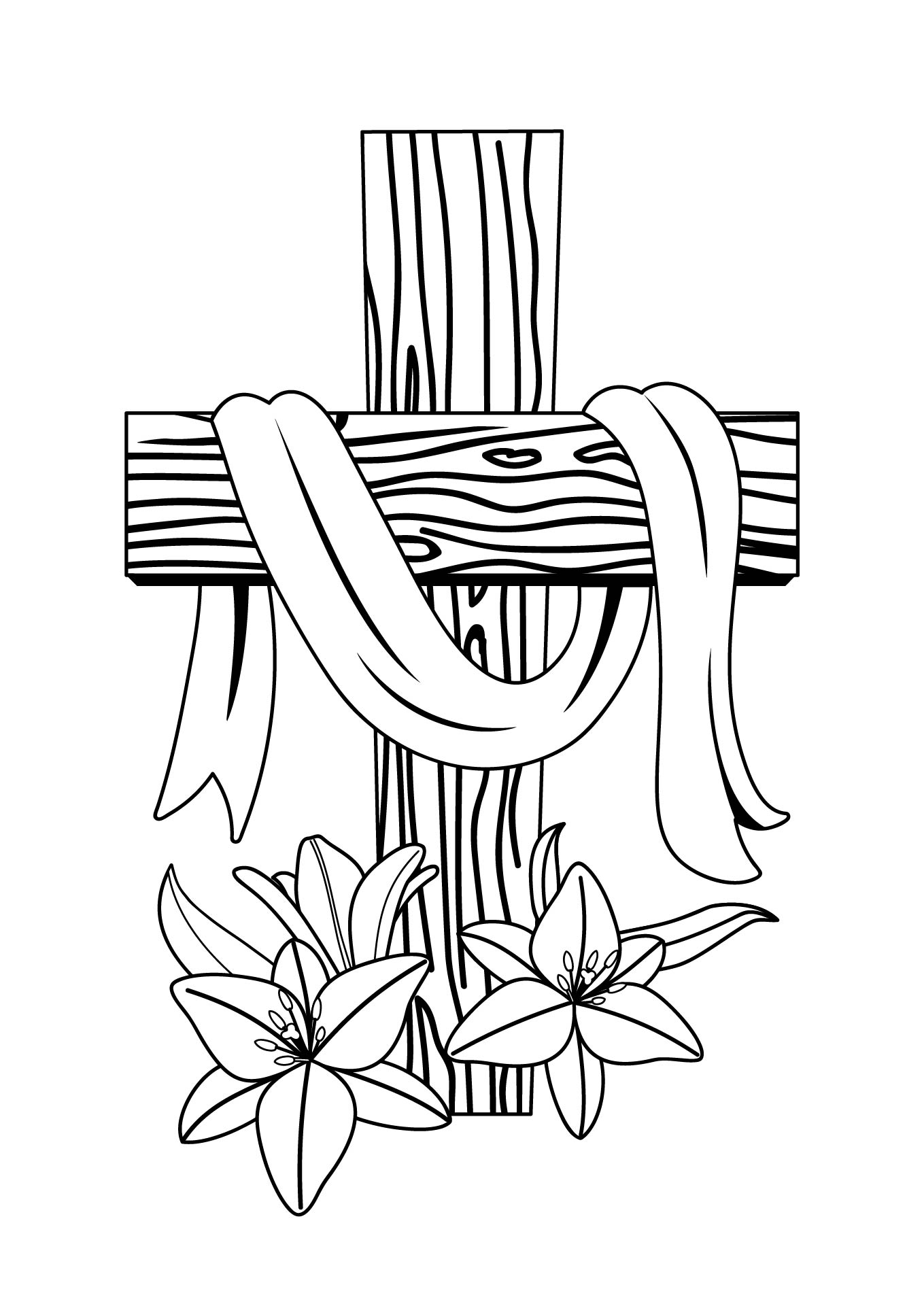 Cross Coloring Pages Printables