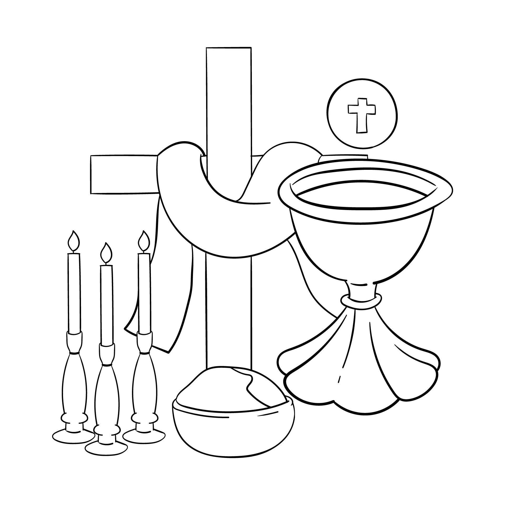 Lent Coloring Pages for Kids
