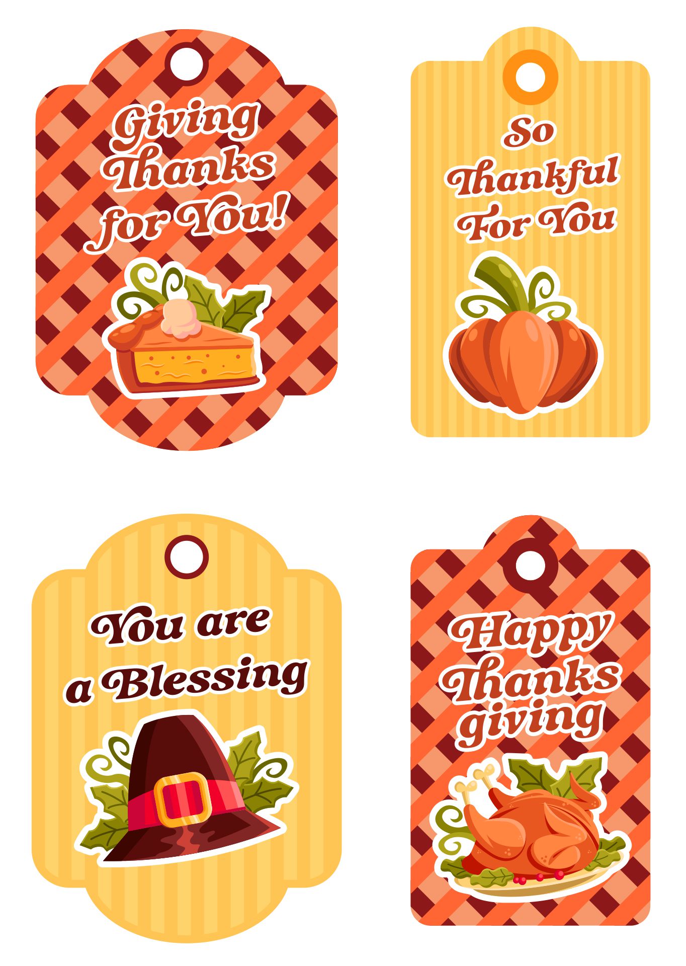 Thanksgiving Printables for Gifts