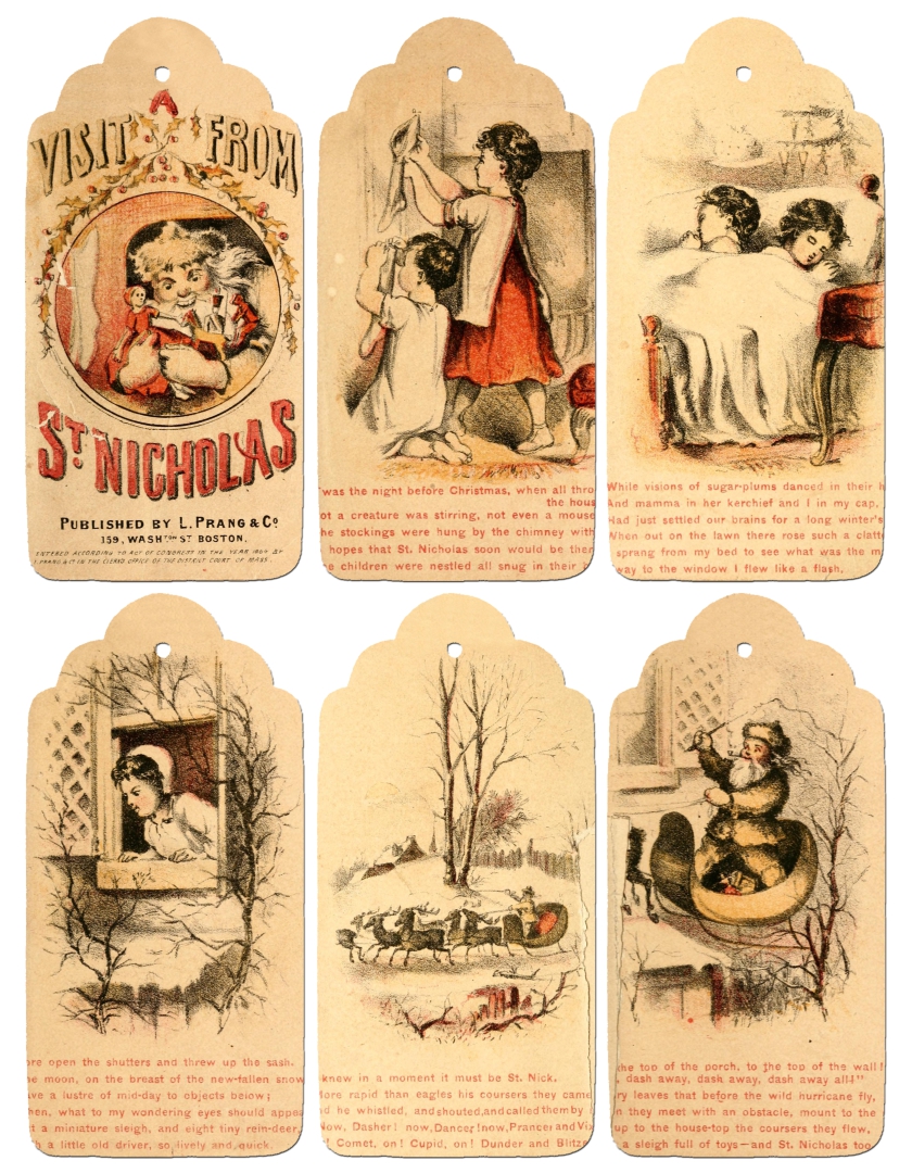 Printable Victorian Christmas Gift Tags