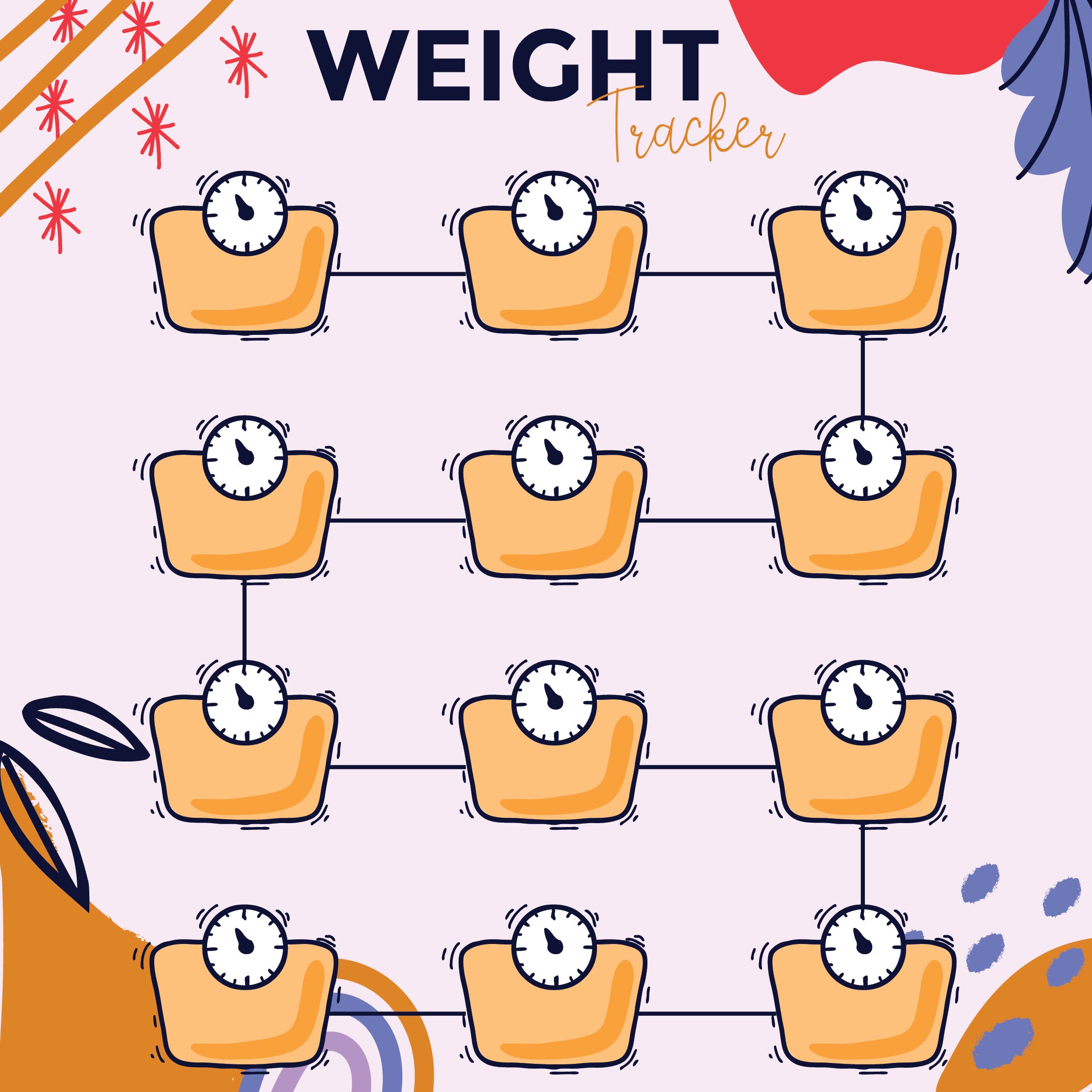 Weight Loss Goal Chart Printable